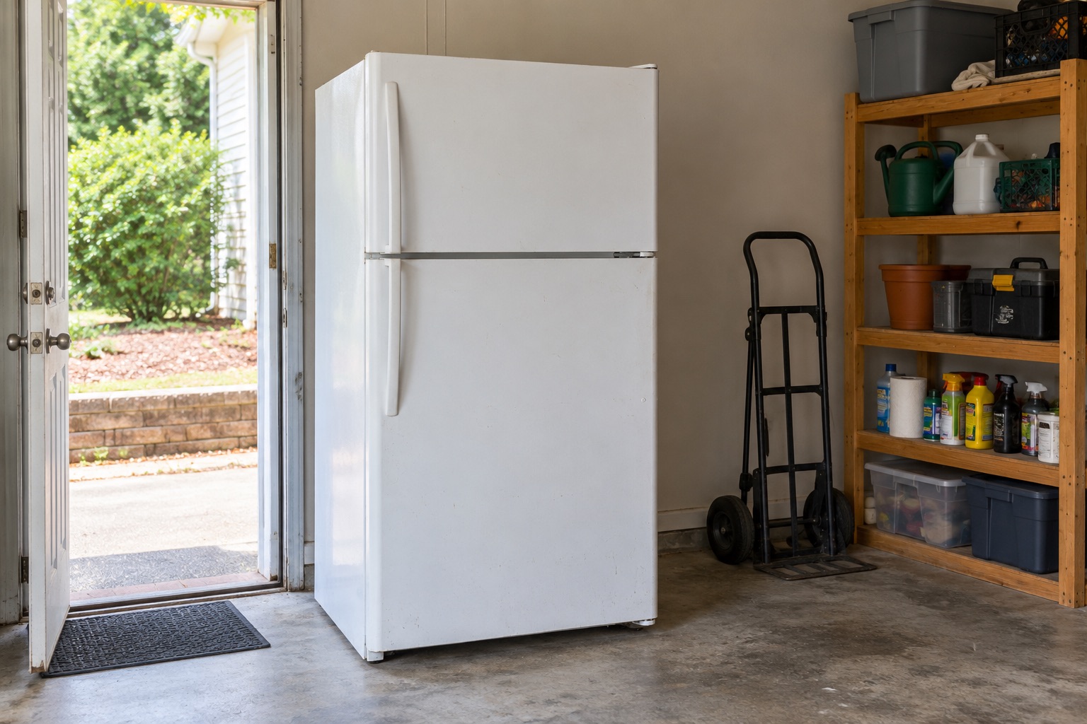 Refrigerator and moving dolly