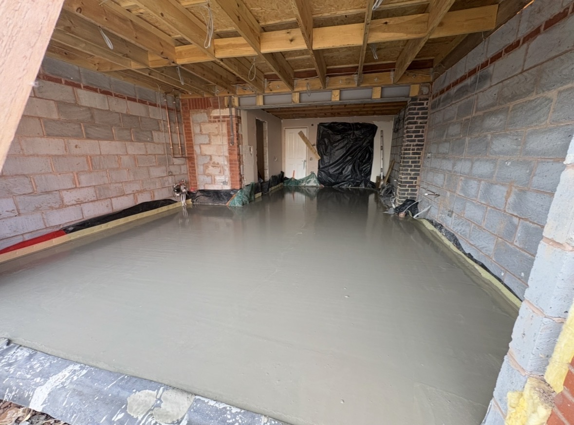 Garage conversion home office in Worcestershire