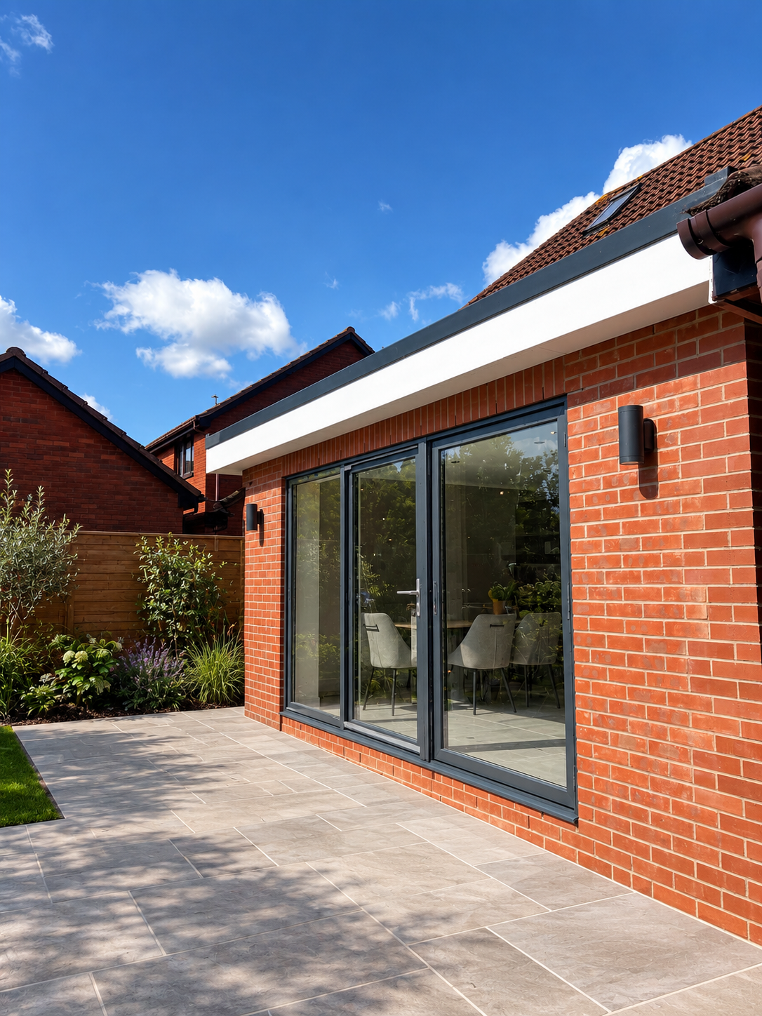 Finished garage conversion in Worcestershire by Bennett & George