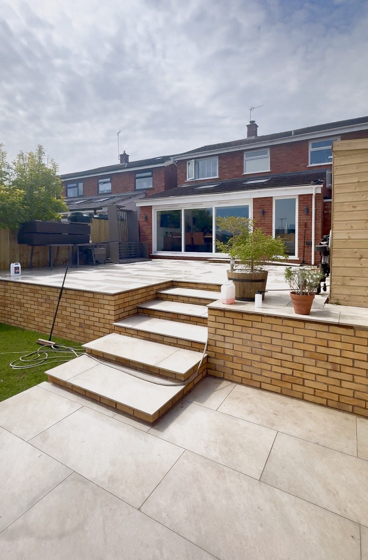 Garden decking and planting, Worcestershire landscaping