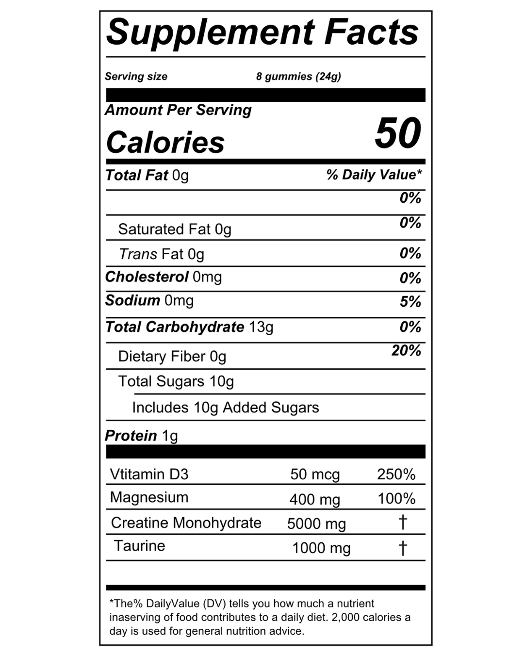 ACID Supplement Facts