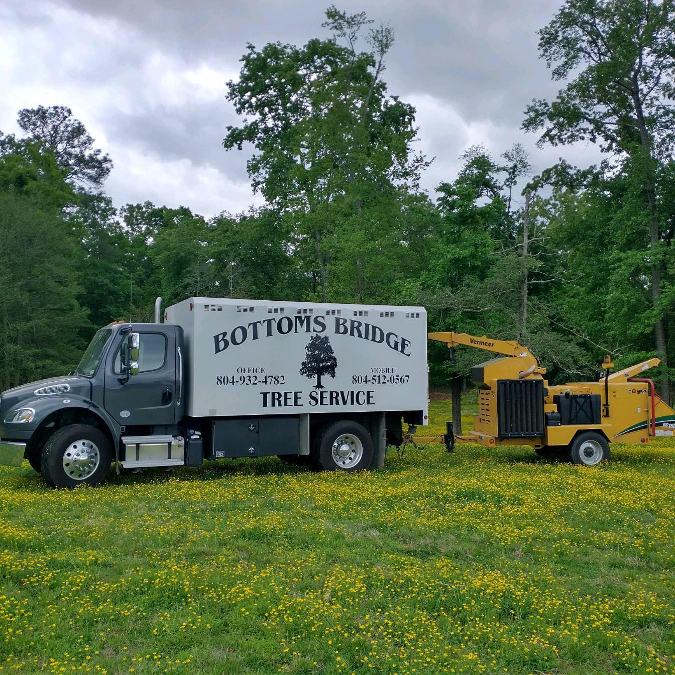 Bottoms Bridge Tree Service emergency response trucks