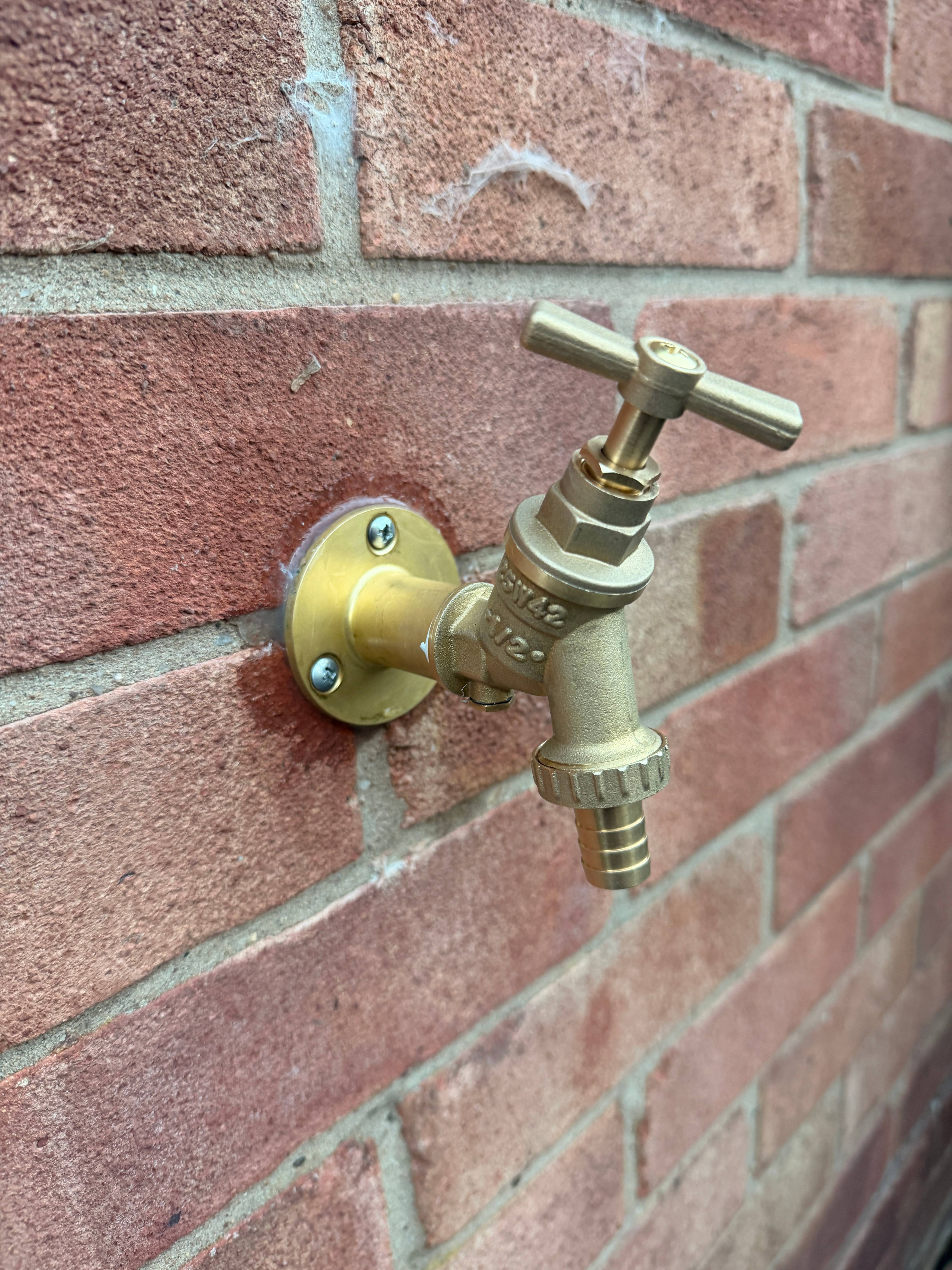 Outside tap installation