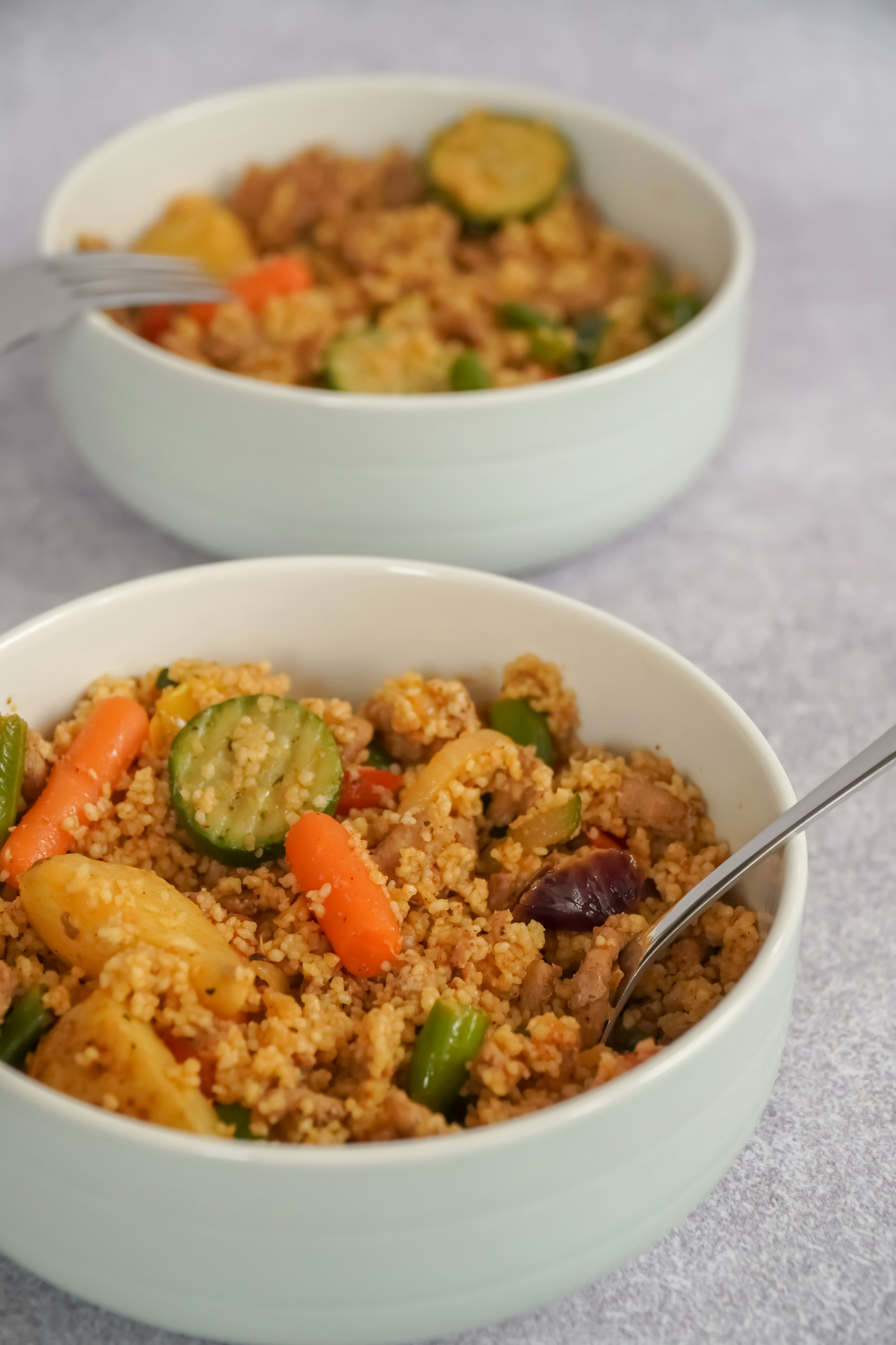 A bowl of couscous
