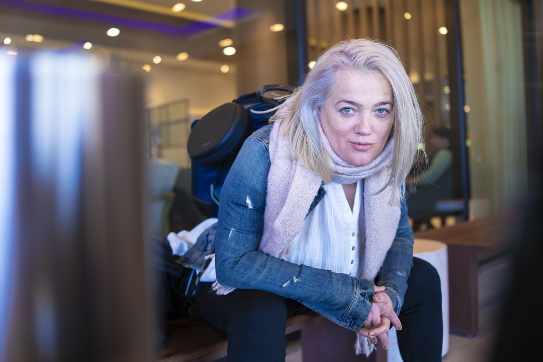 Woman travelling alone