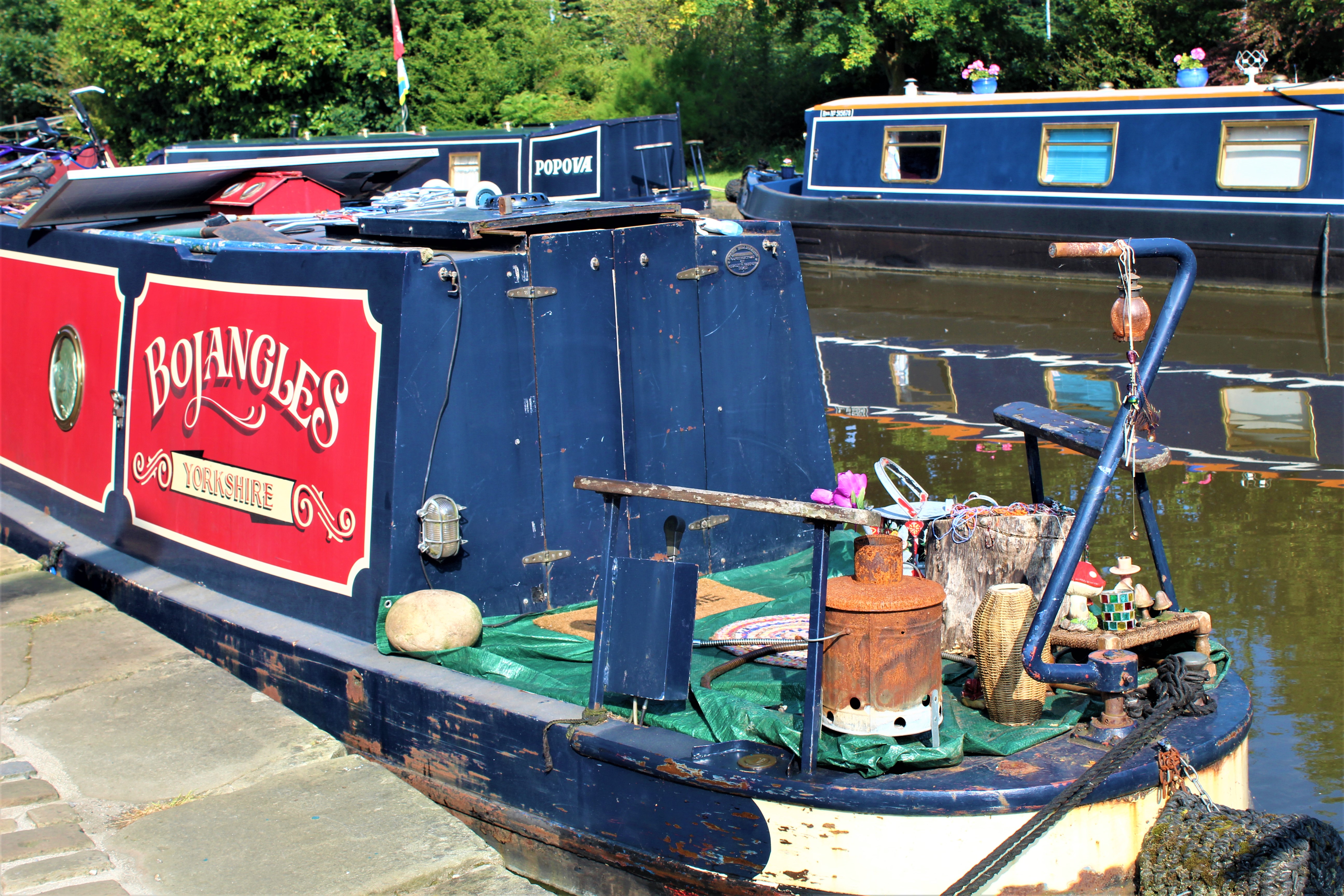Barges on the canal