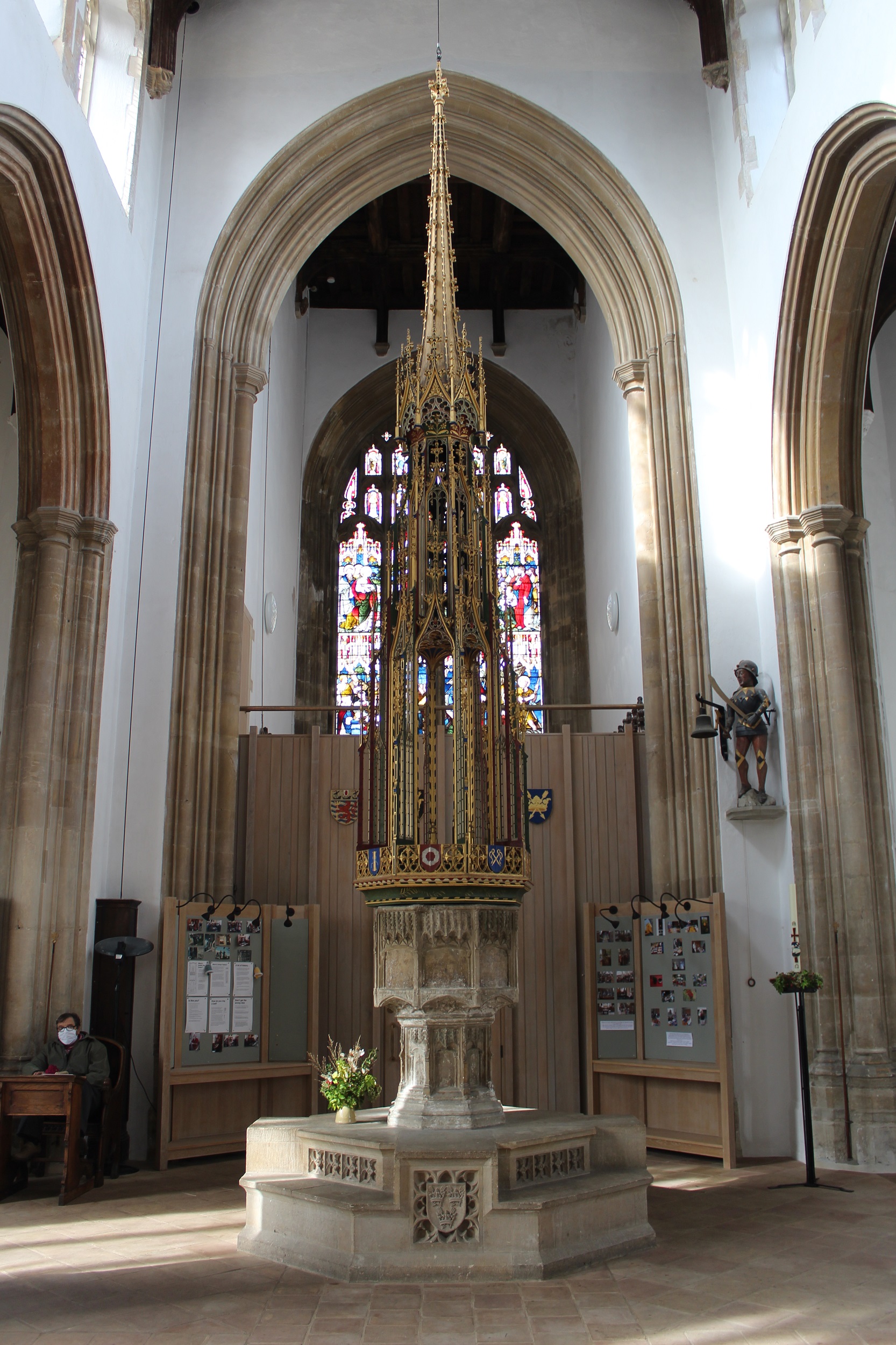 The spectacular font at the Church of St Edmund The spectacular font at the Church of St Edmund