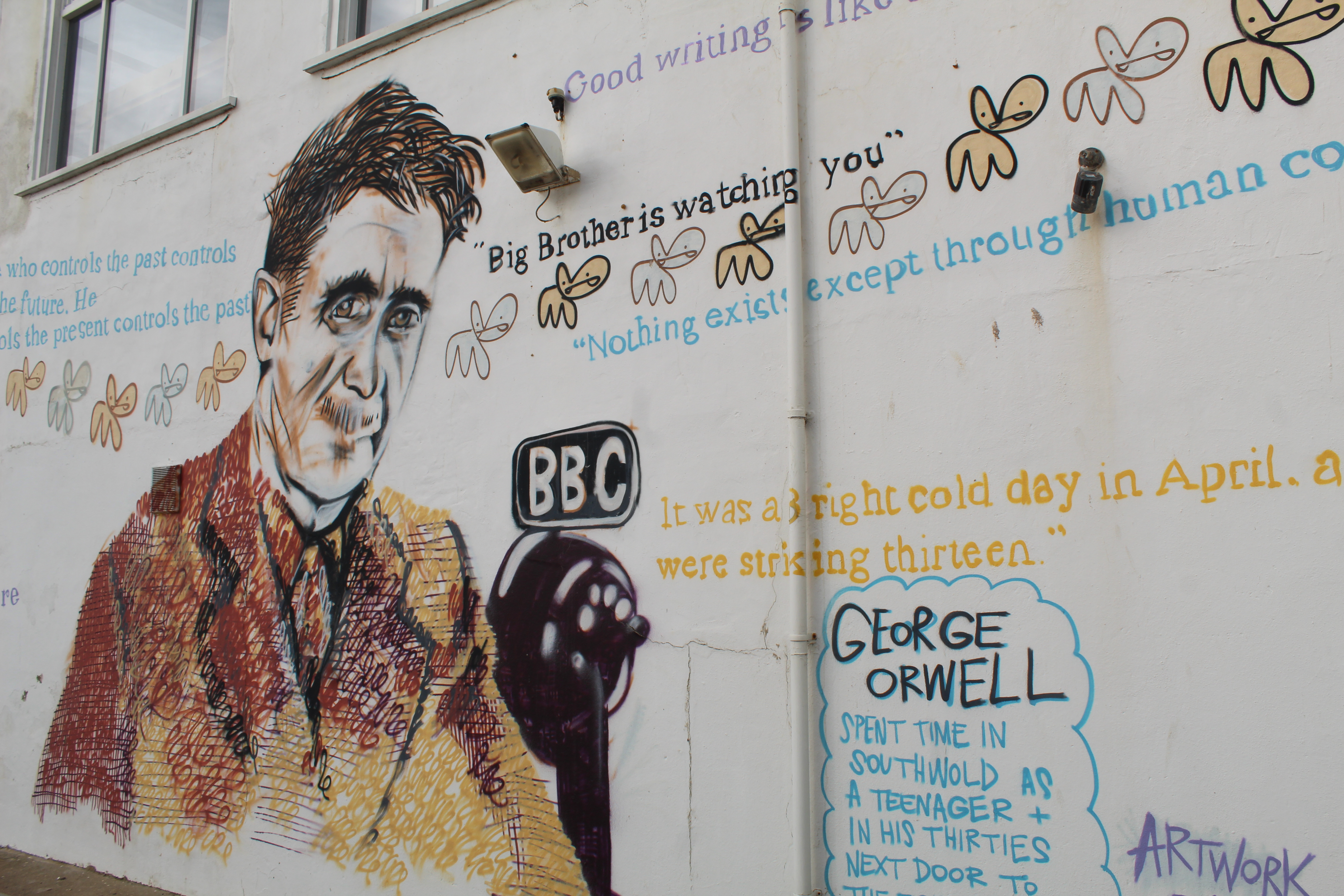 The George Orwell mural