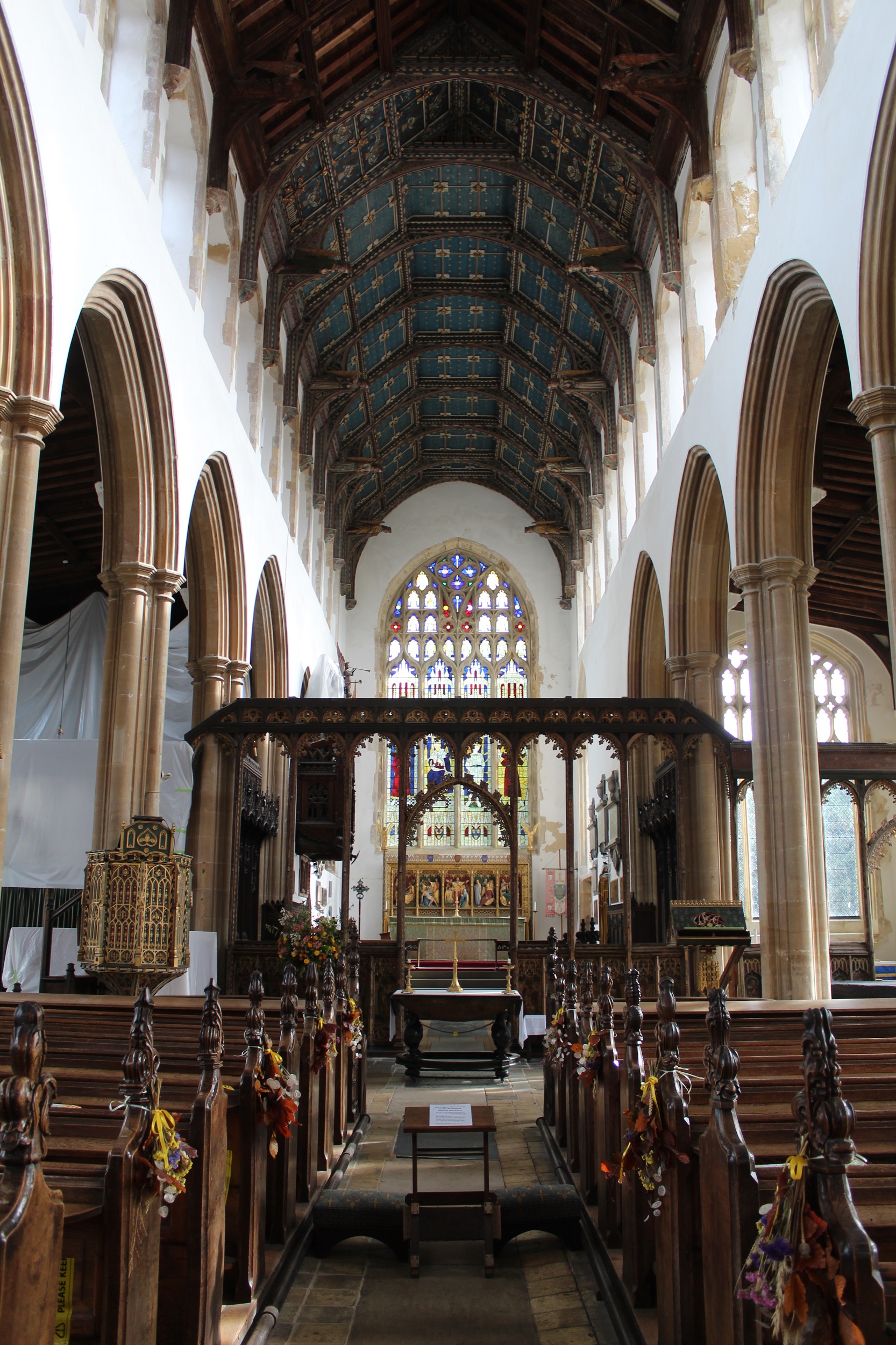 Interior of the Church of St Edmund Interior of the Church of St Edmund