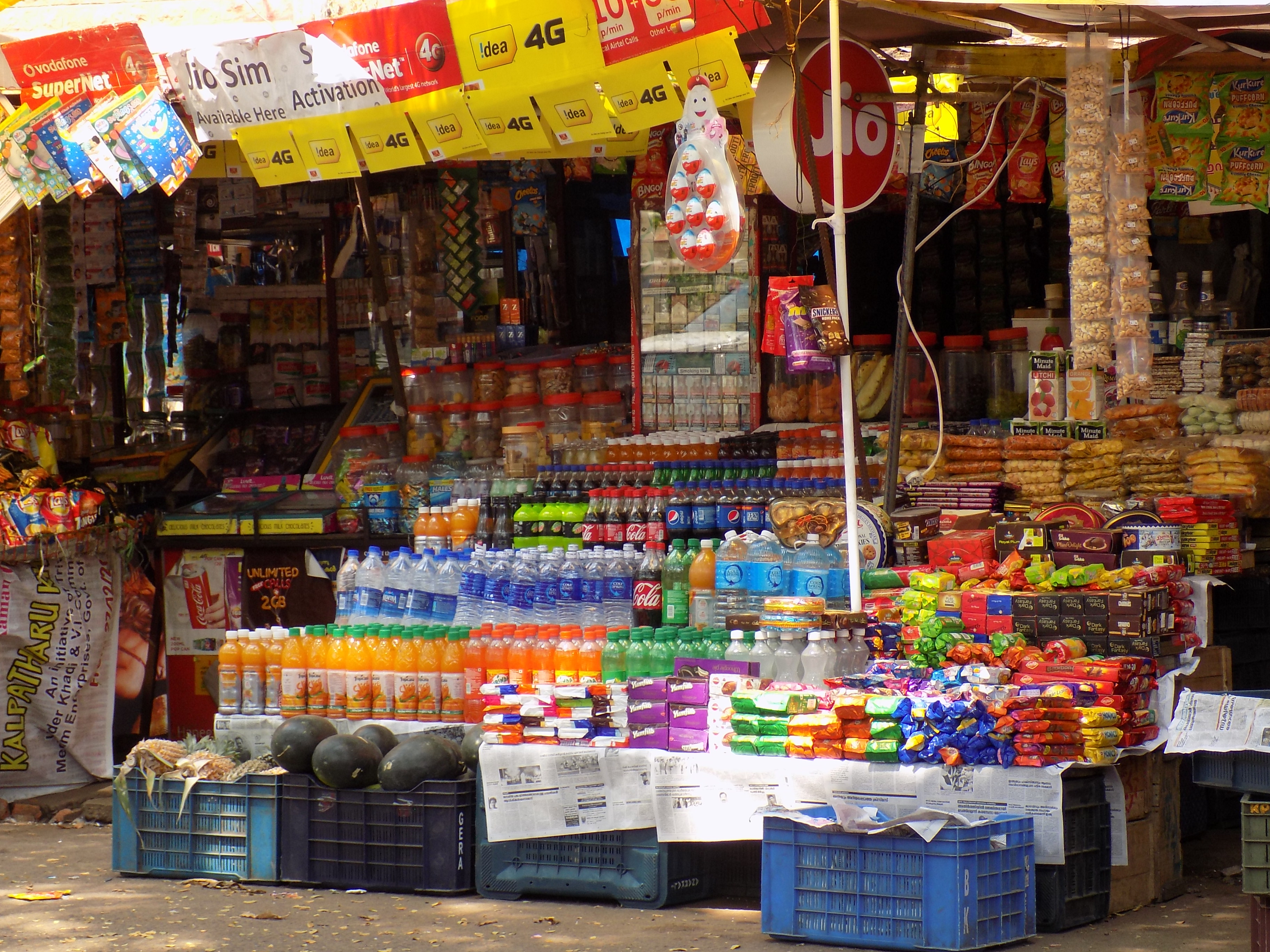 Roadside stall in Cochin