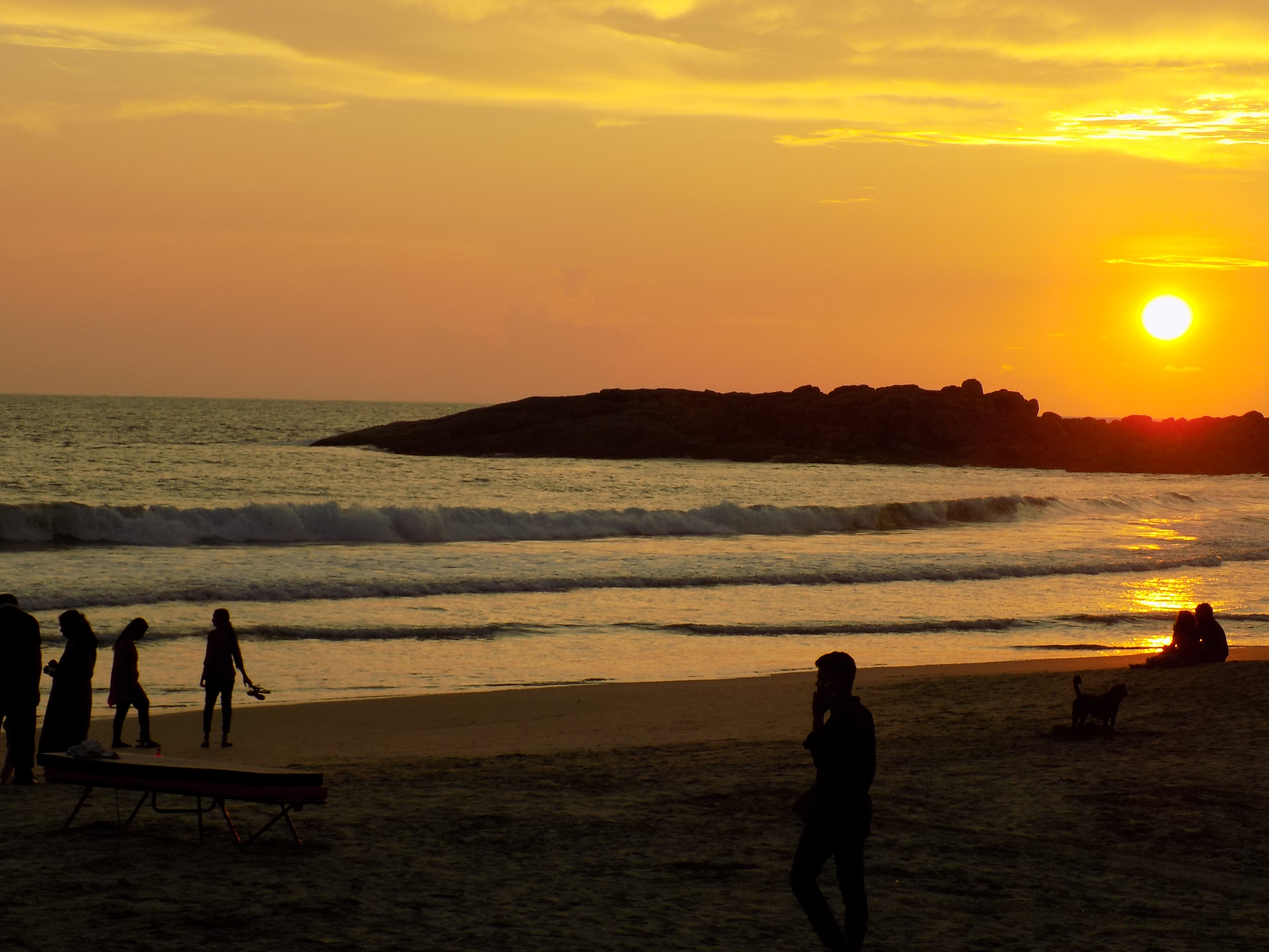 Sunset on Hawa Beach, Kovalam