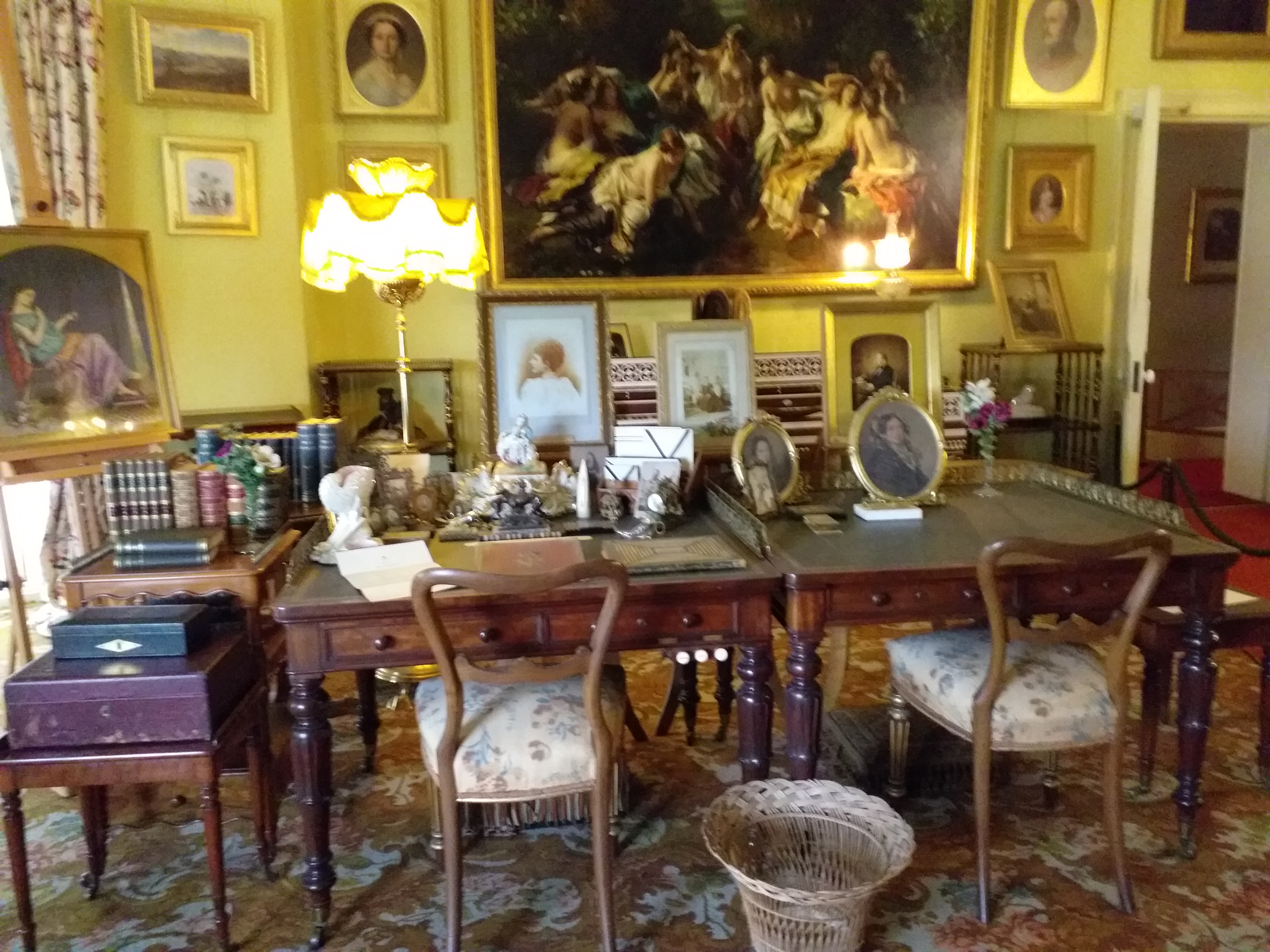 Victoria and Albert's matching desks Victoria and Albert's matching desks