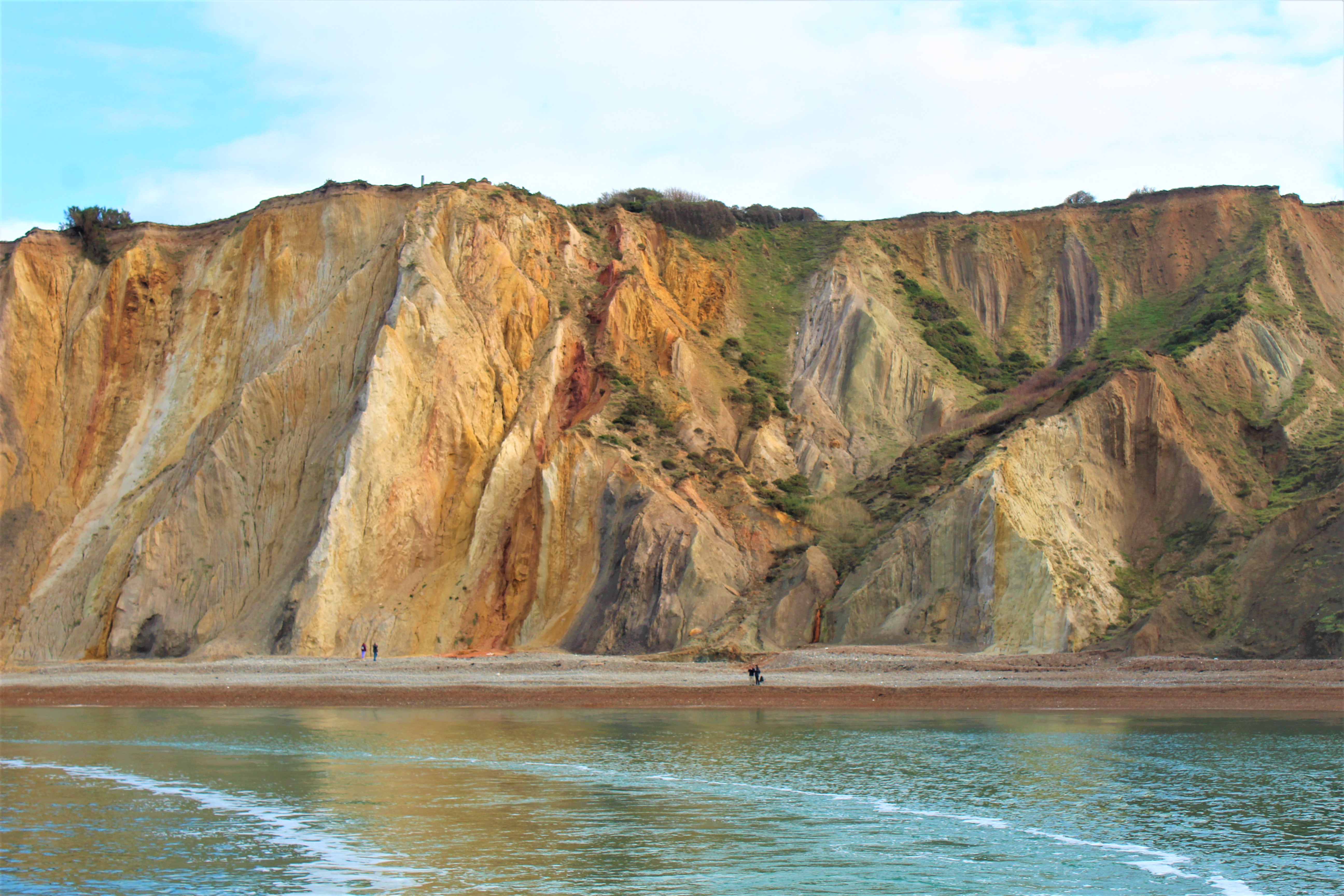 Coloured cliffs at Alum Bay