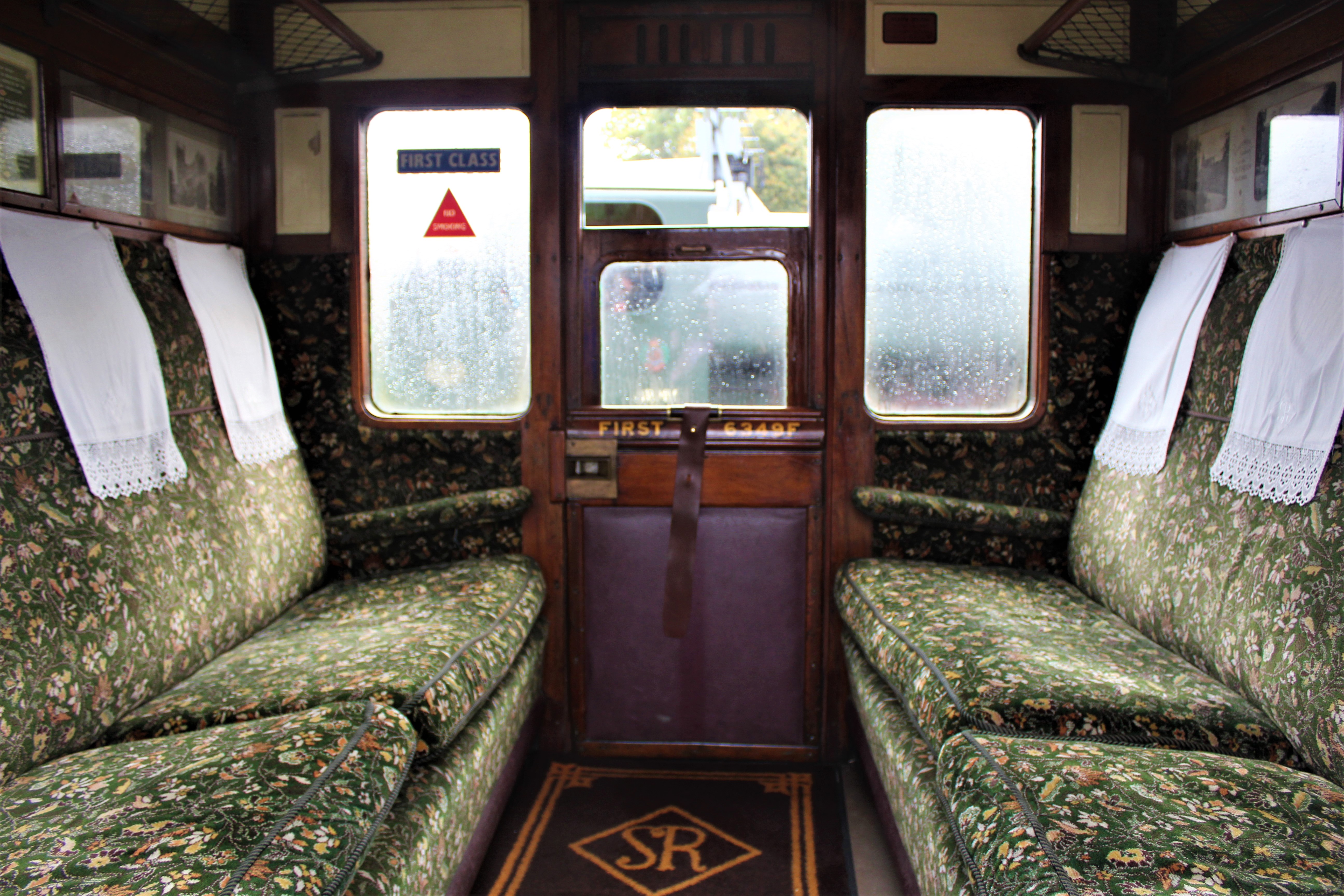 Carriage on Isle of Wight steam railway