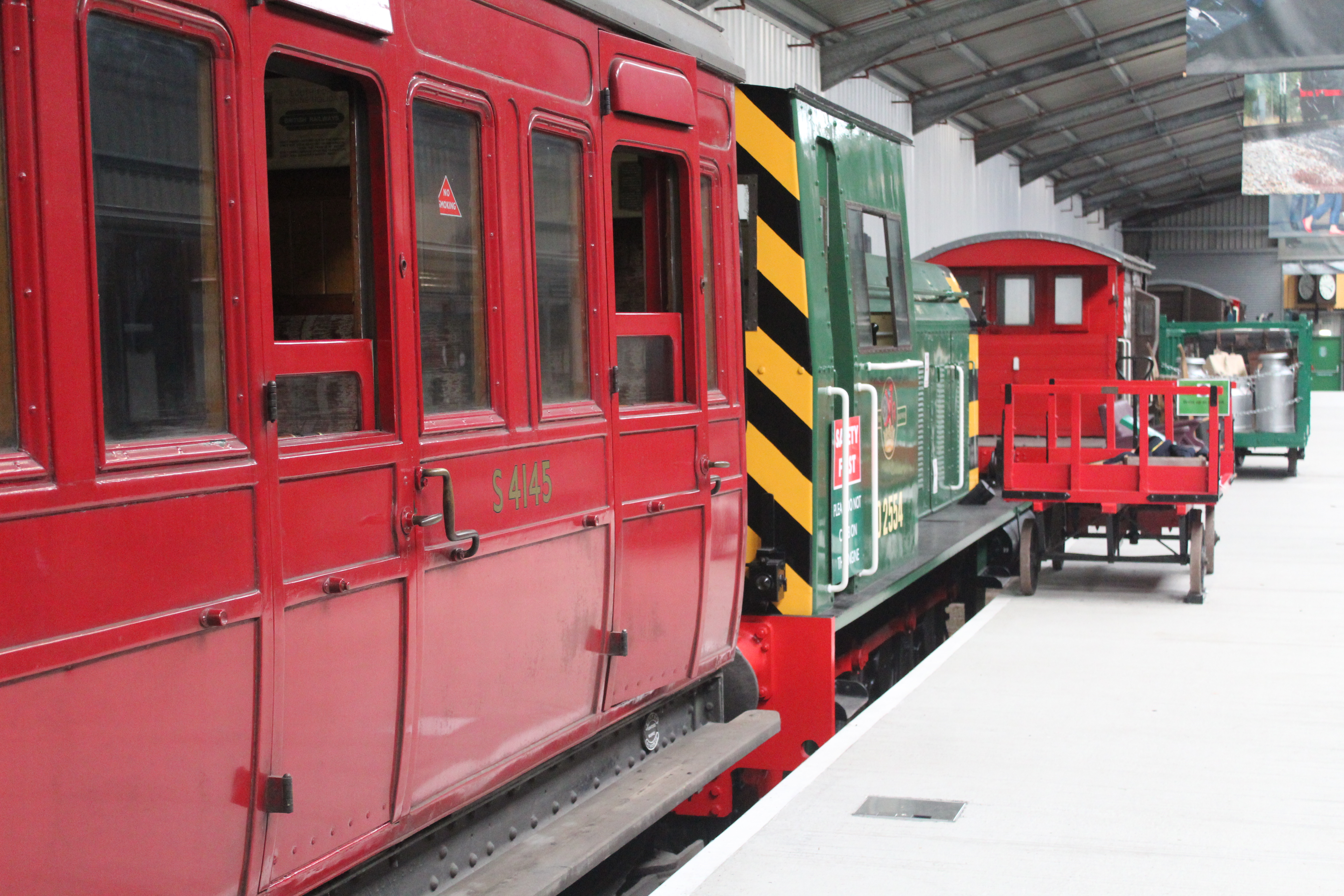 Isle of Wight steam railway workshop