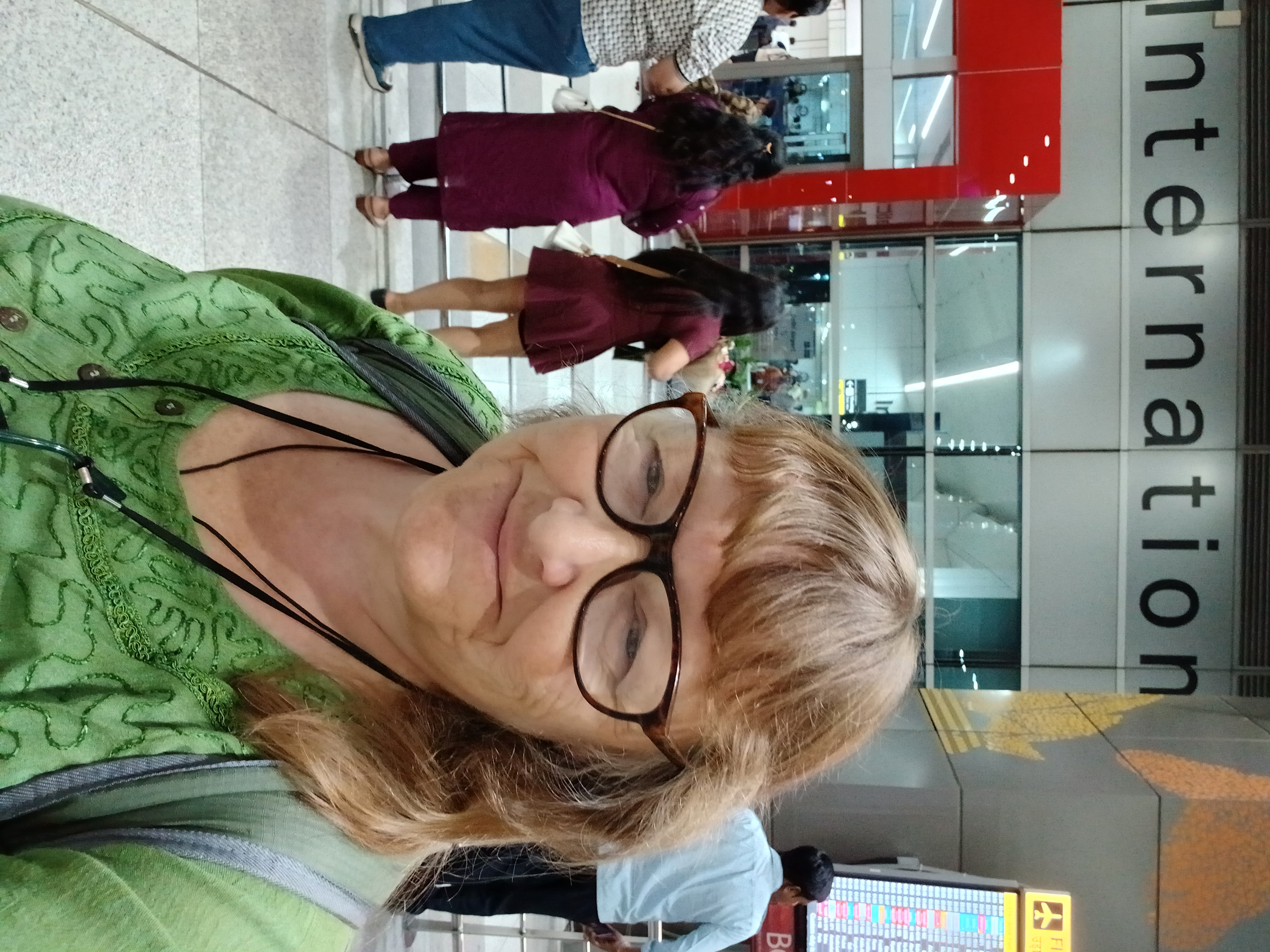 Andrea at Delhi Airport