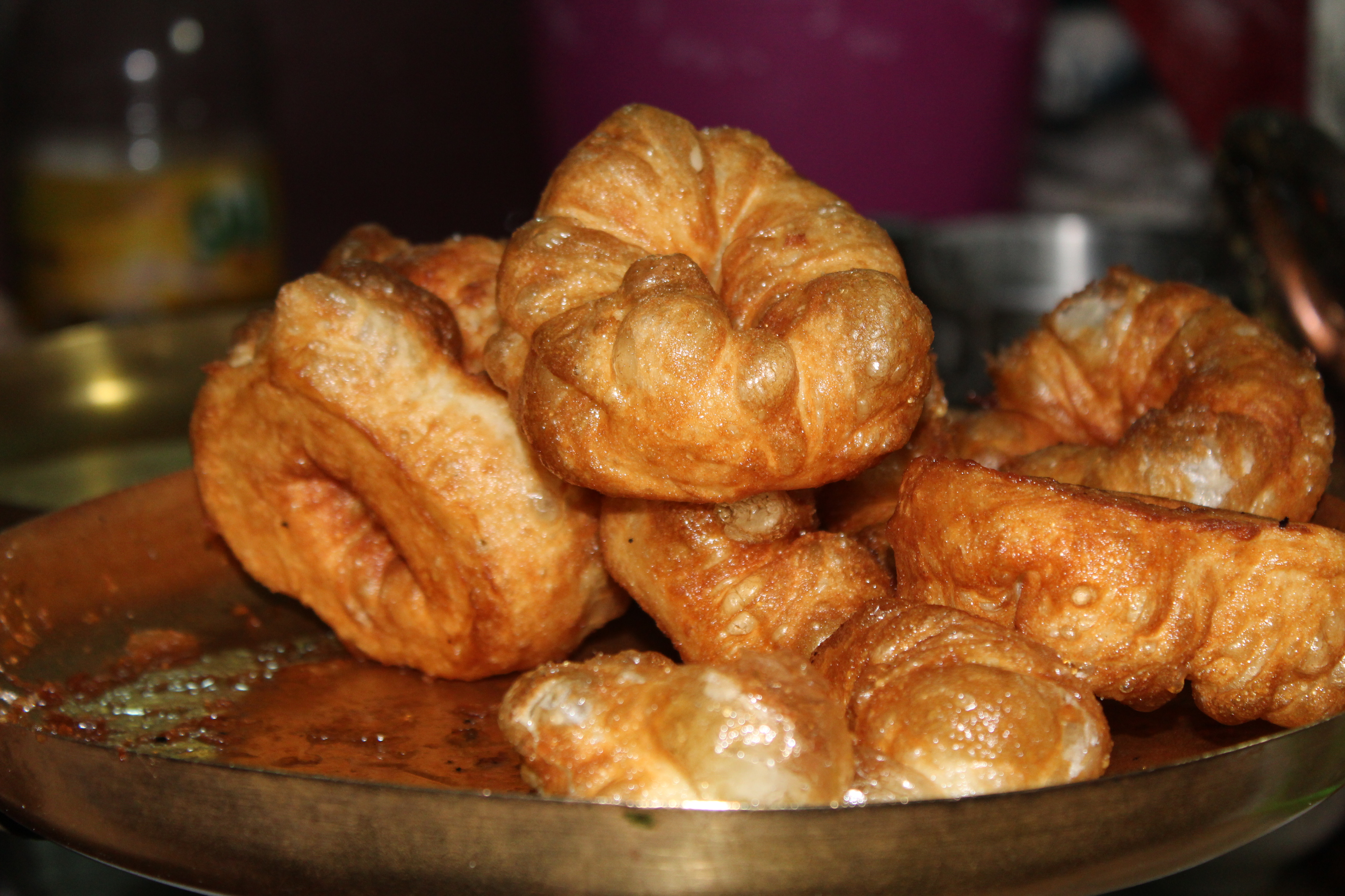 Freshly cooked sfenj