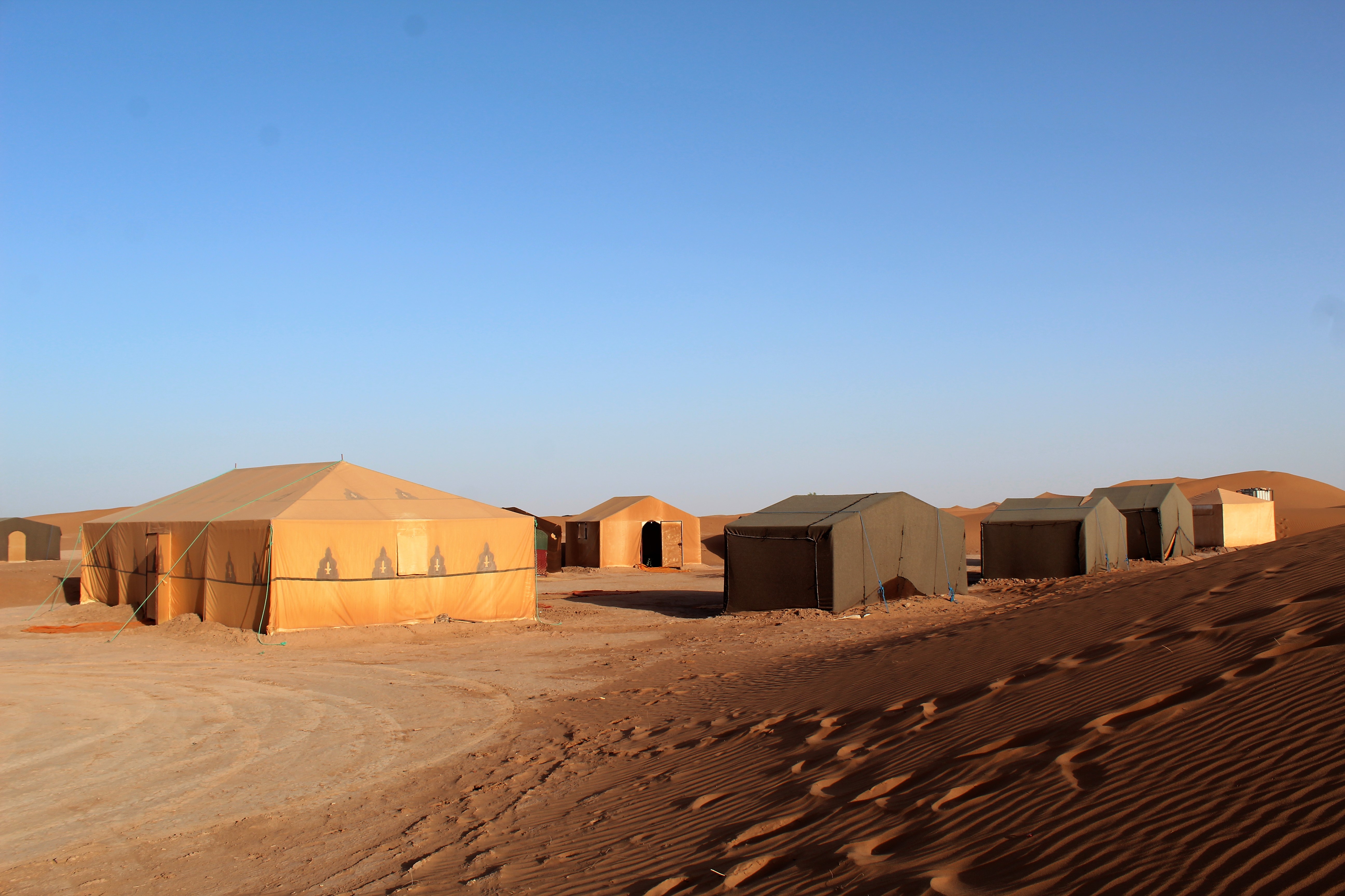 Our camp in the Sahara