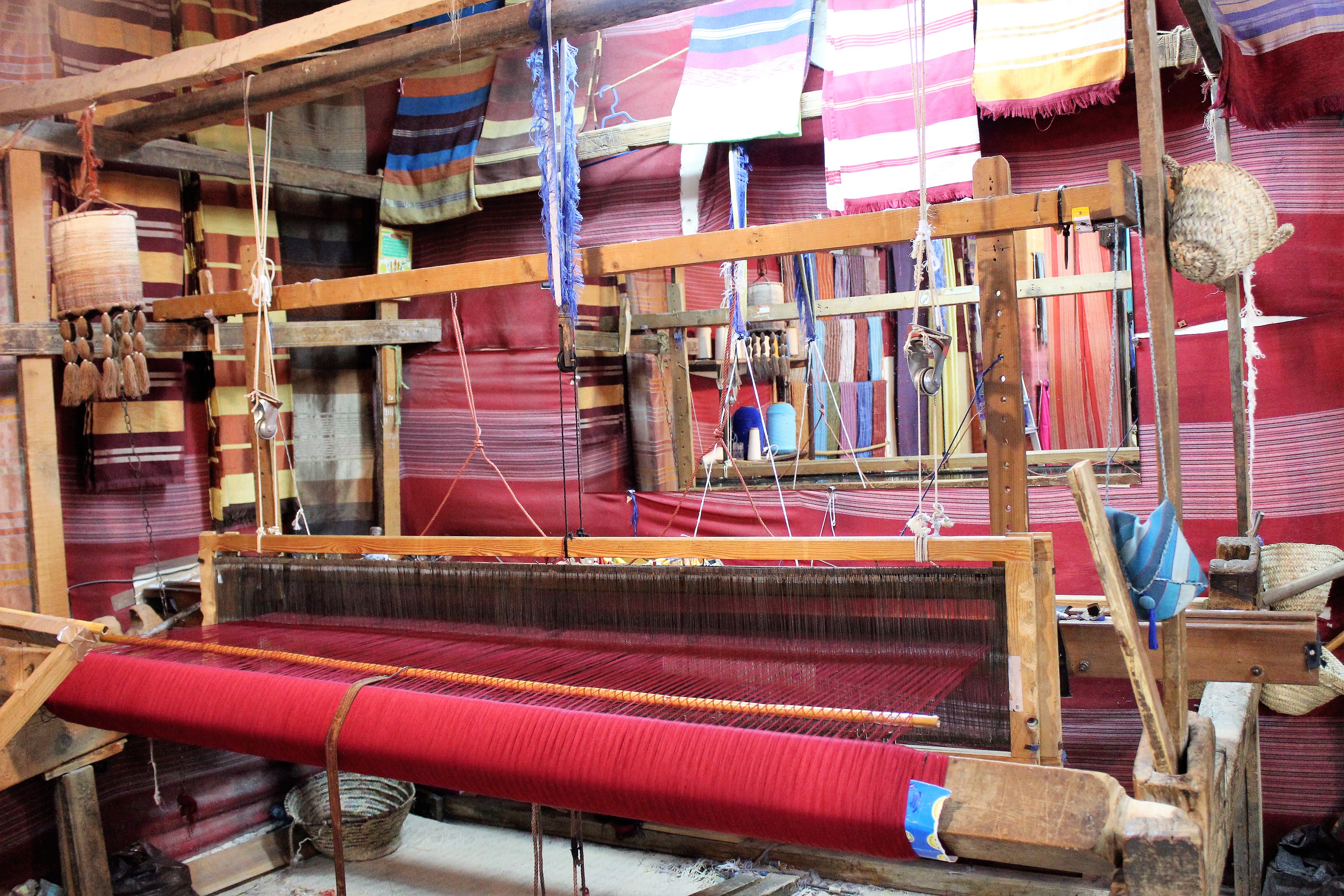 A pedal-powered loom