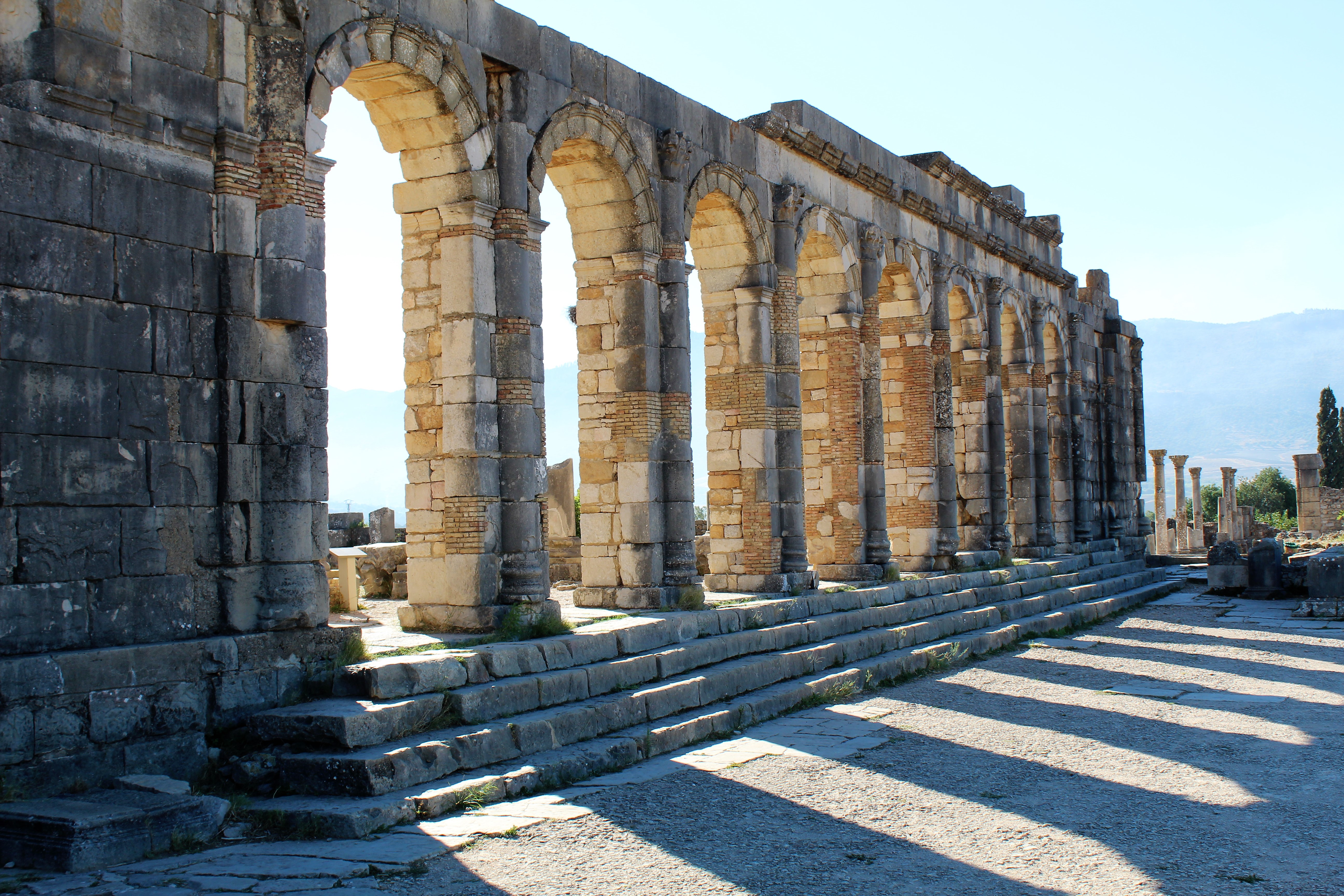 The basilica at Volubilis