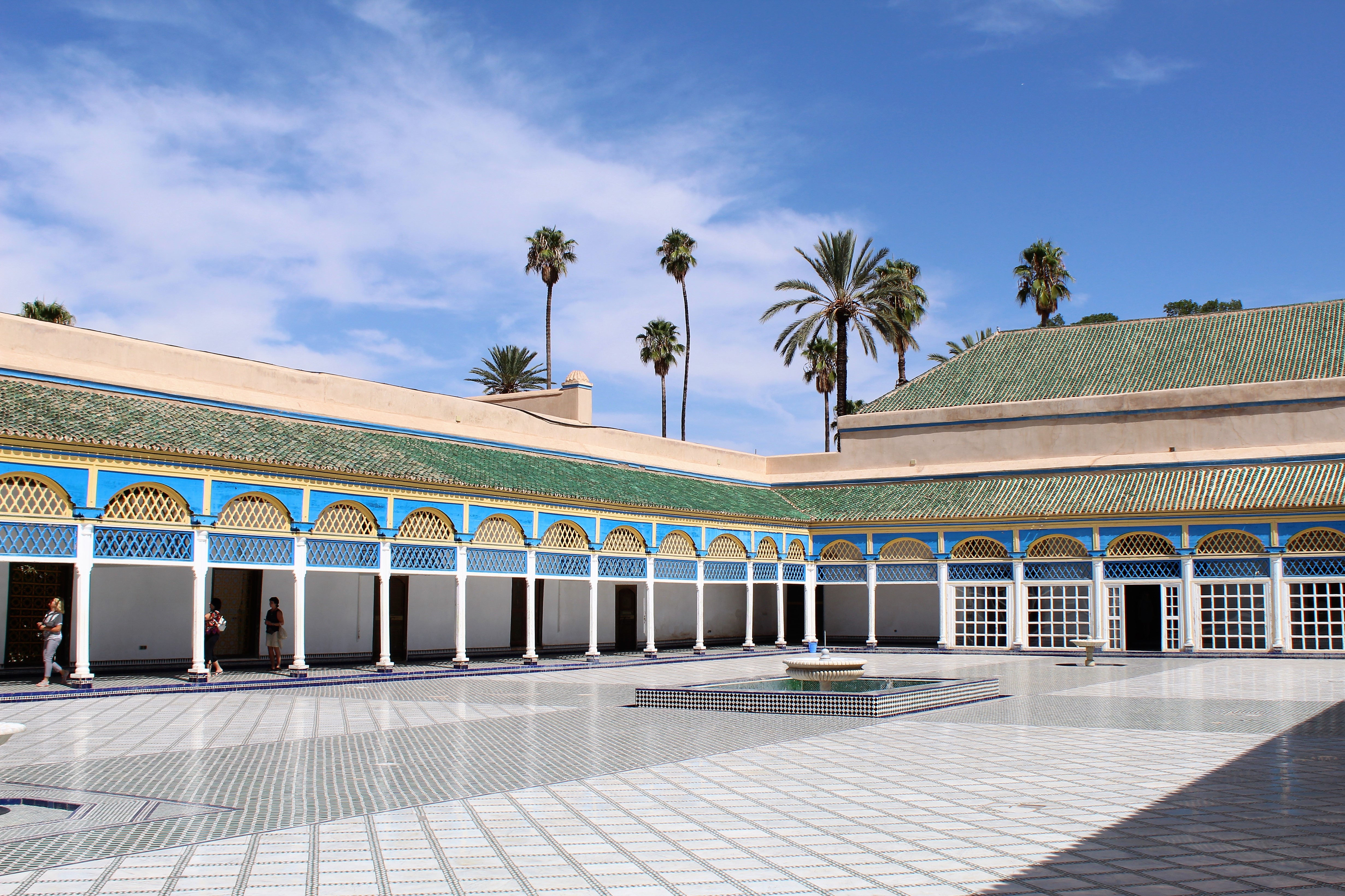 The main courtyard in Bahia Palace The main courtyard in Bahia Palace