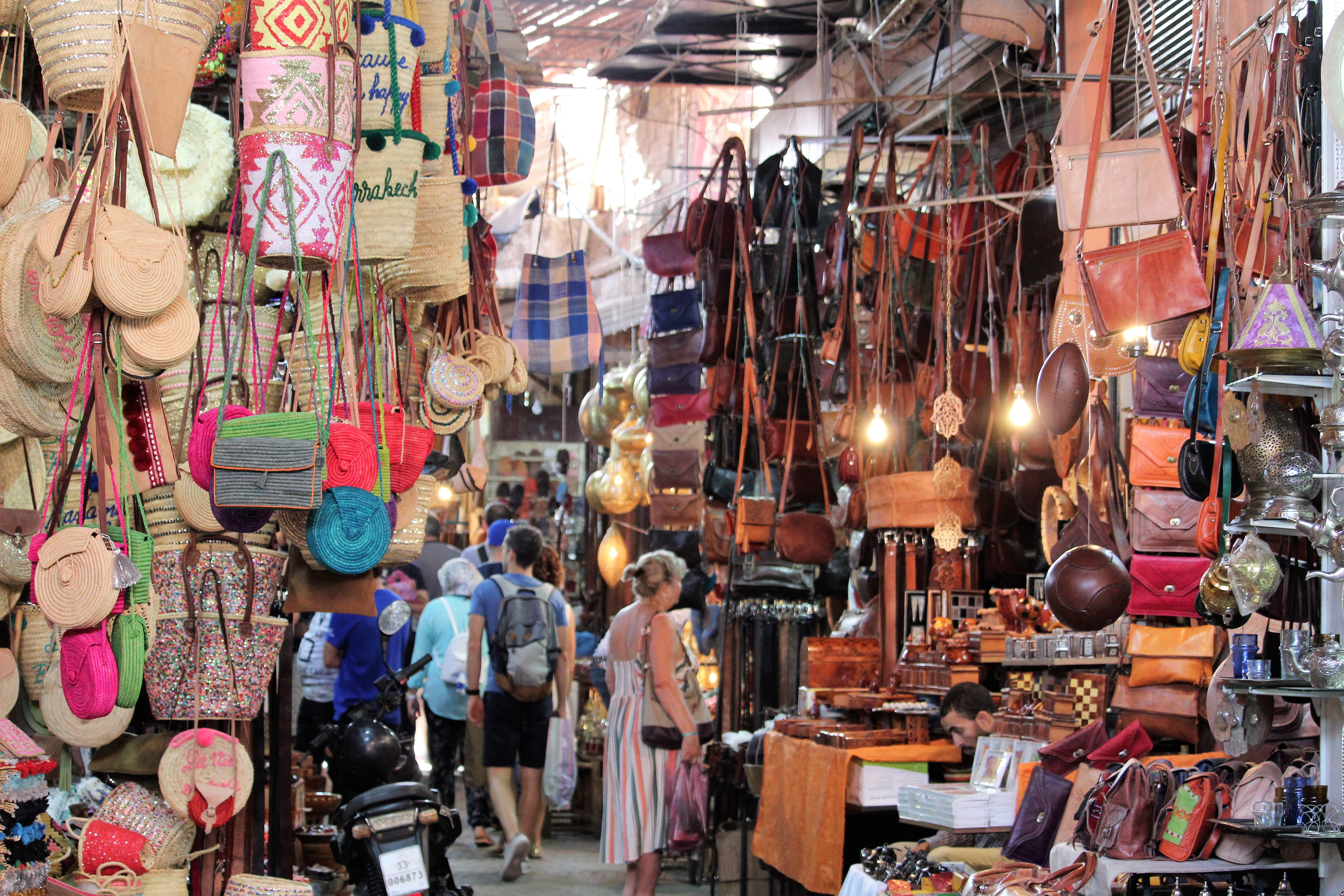 Inside the souk in Marrakech Inside the souk in Marrakech