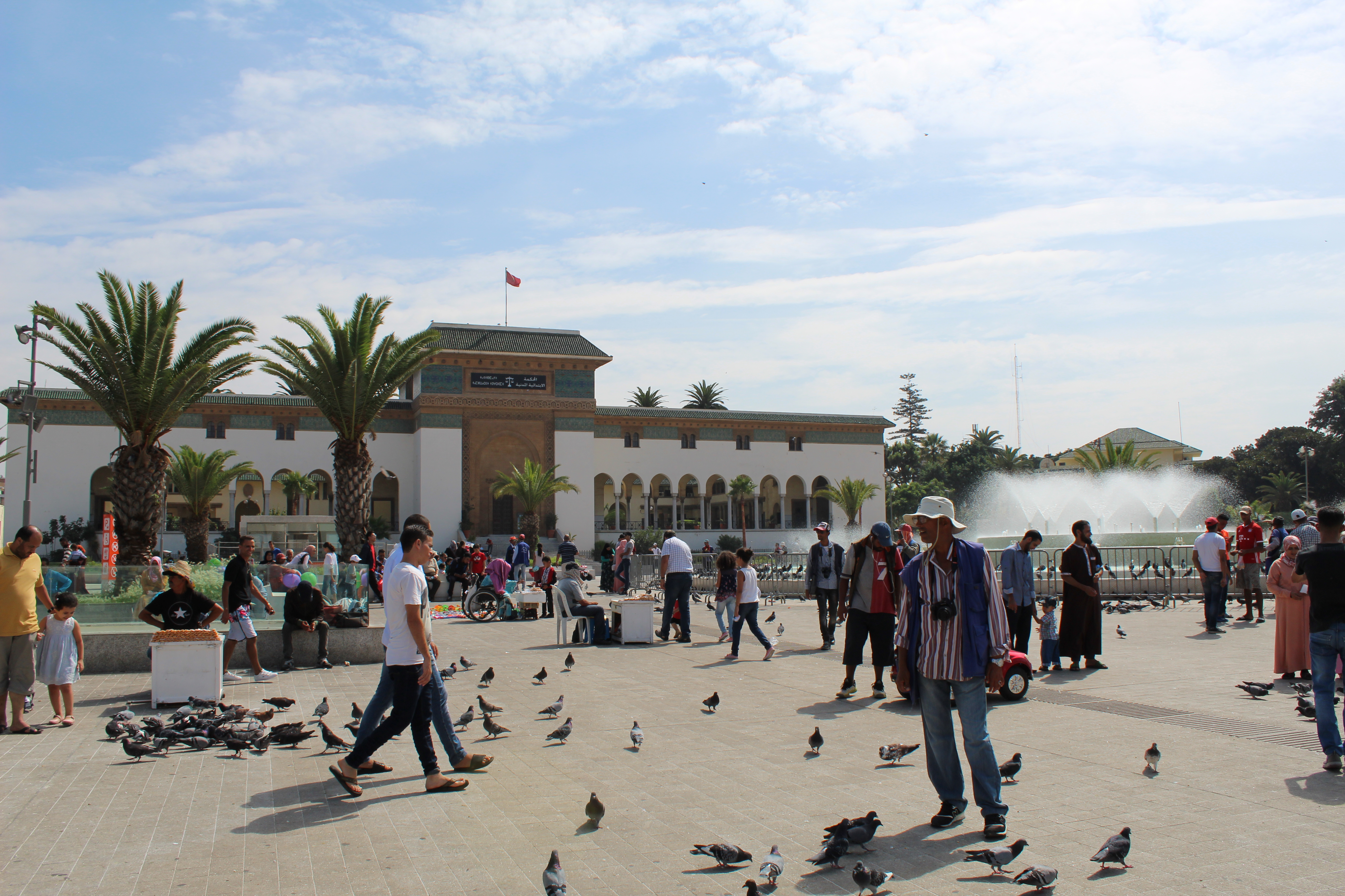 Place Mohammed V, the main square in Casablanca Place Mohammed V, the main square in Casablanca