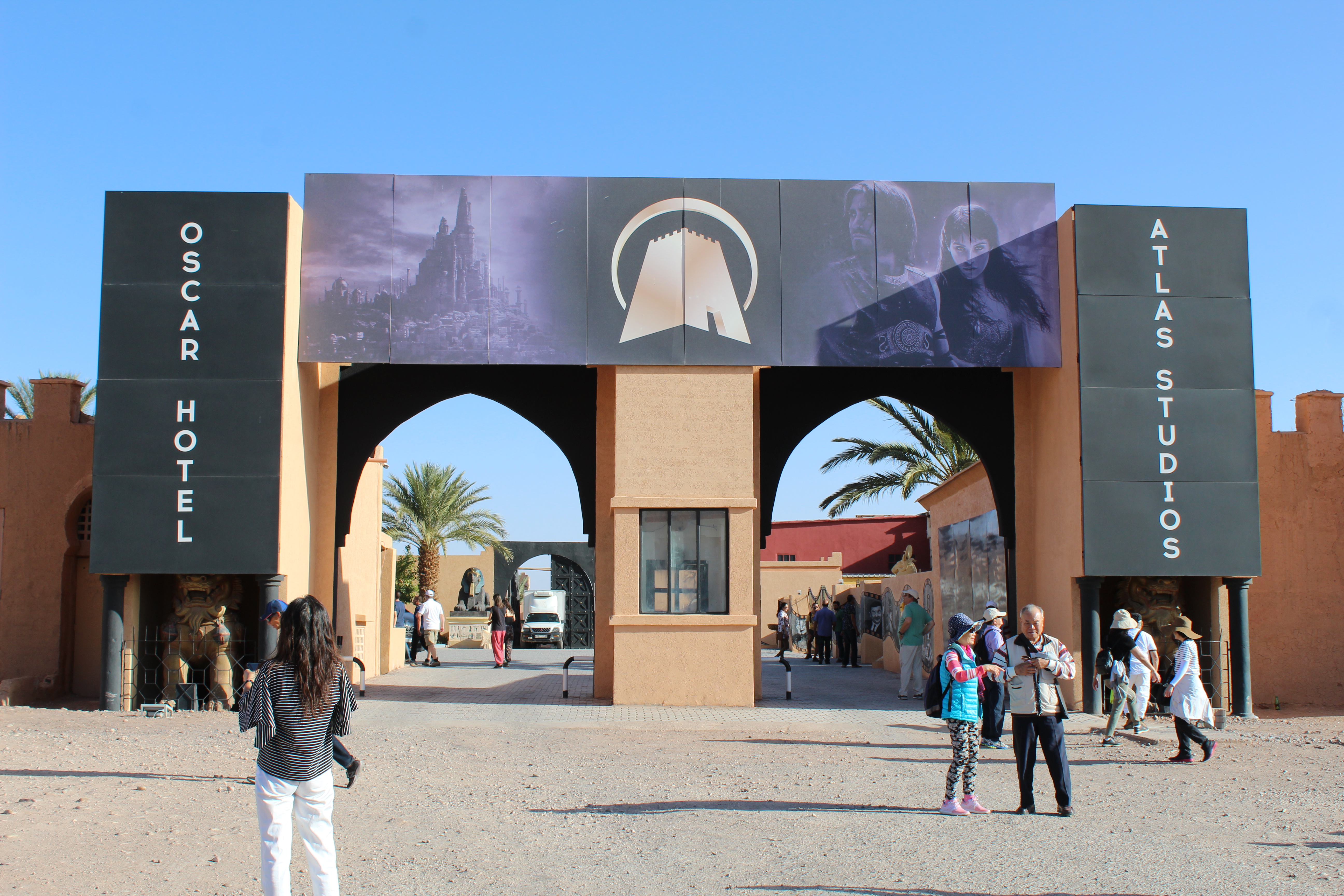 The entrance to Atlas Film Studios