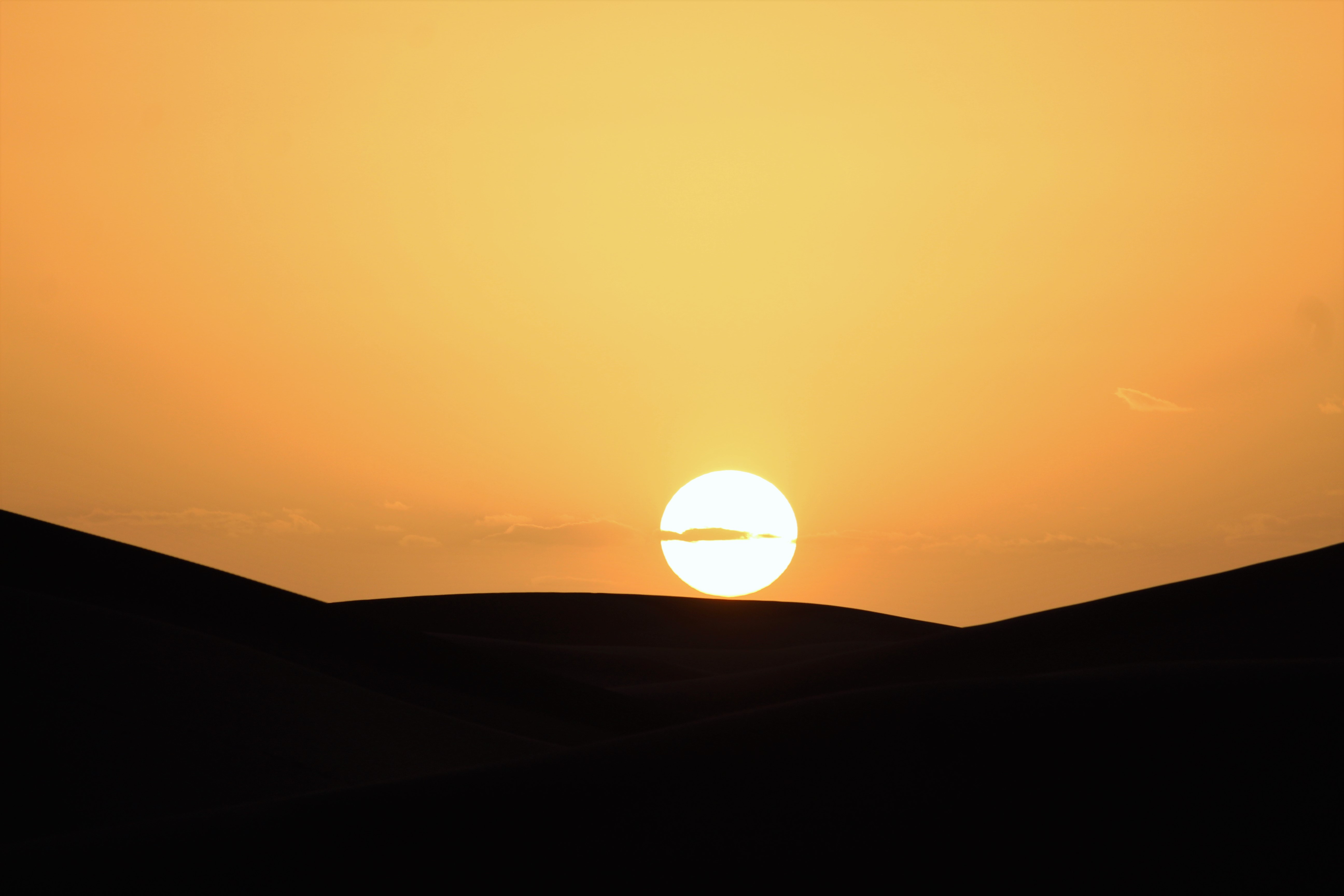 Sunset in the Sahara Sunset in the Sahara