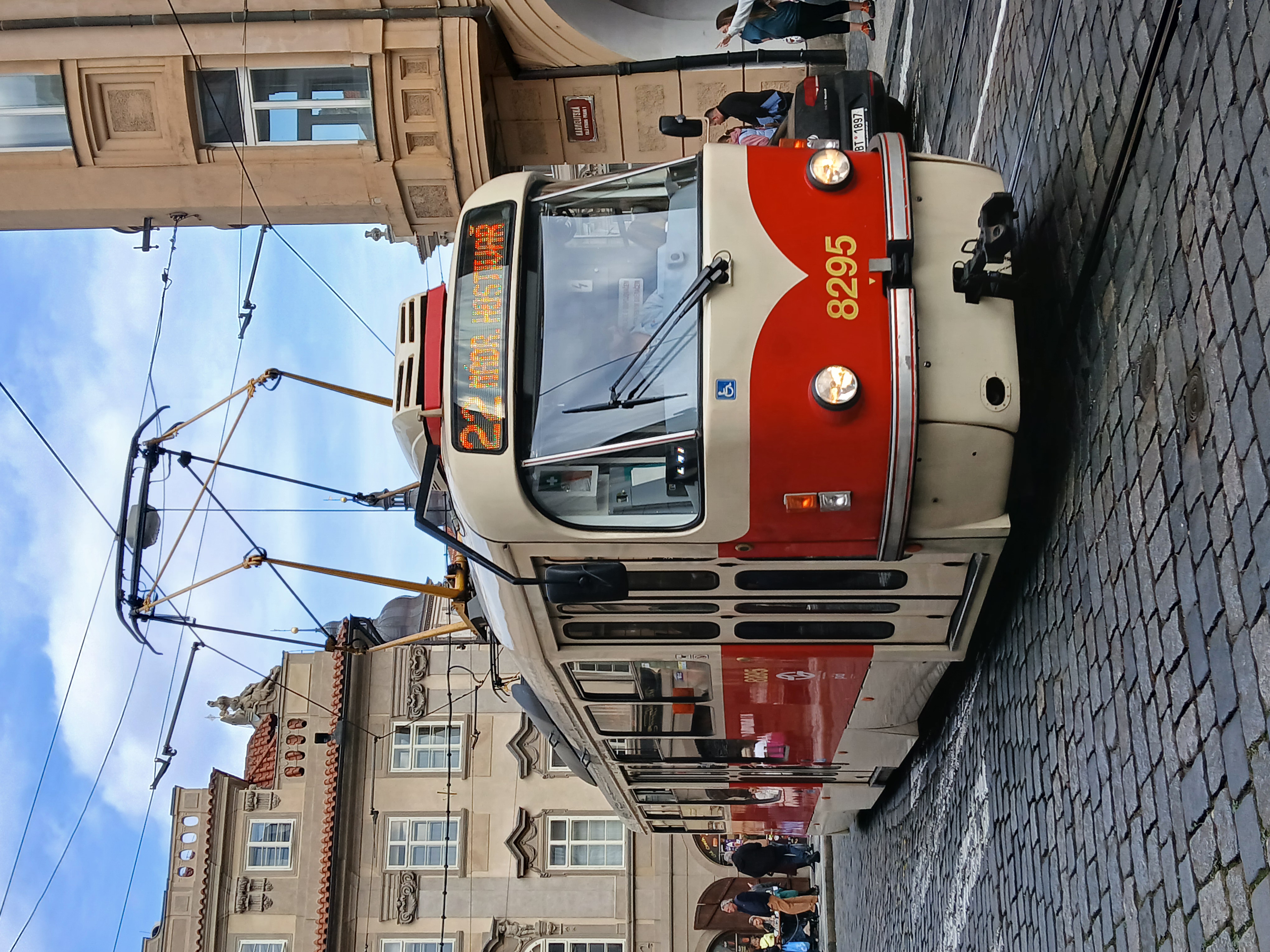 The number 22 tram in Prague The number 22 tram in Prague