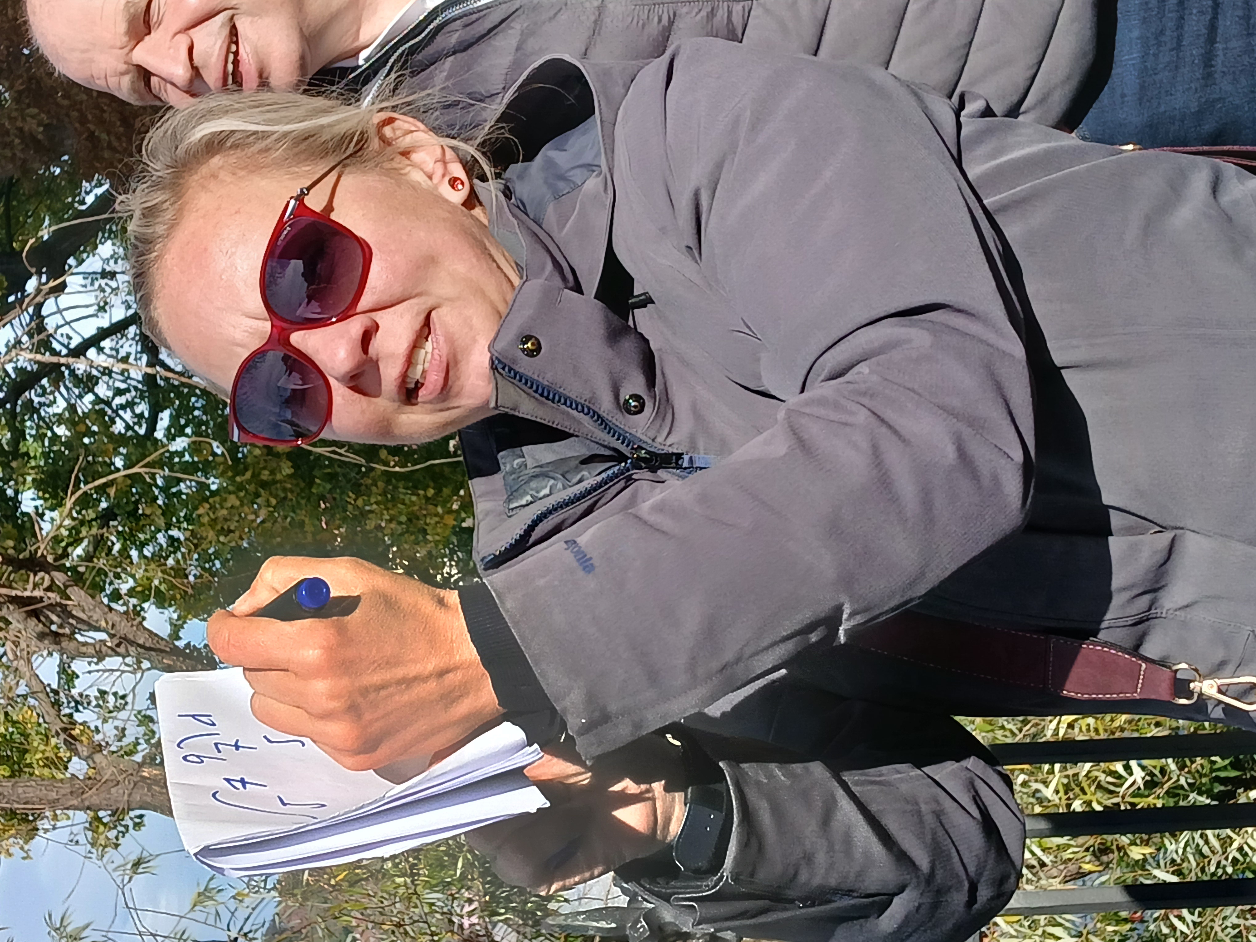 Our guide, Micha, explaining the palindromic number Our guide, Micha, explaining the palindromic number