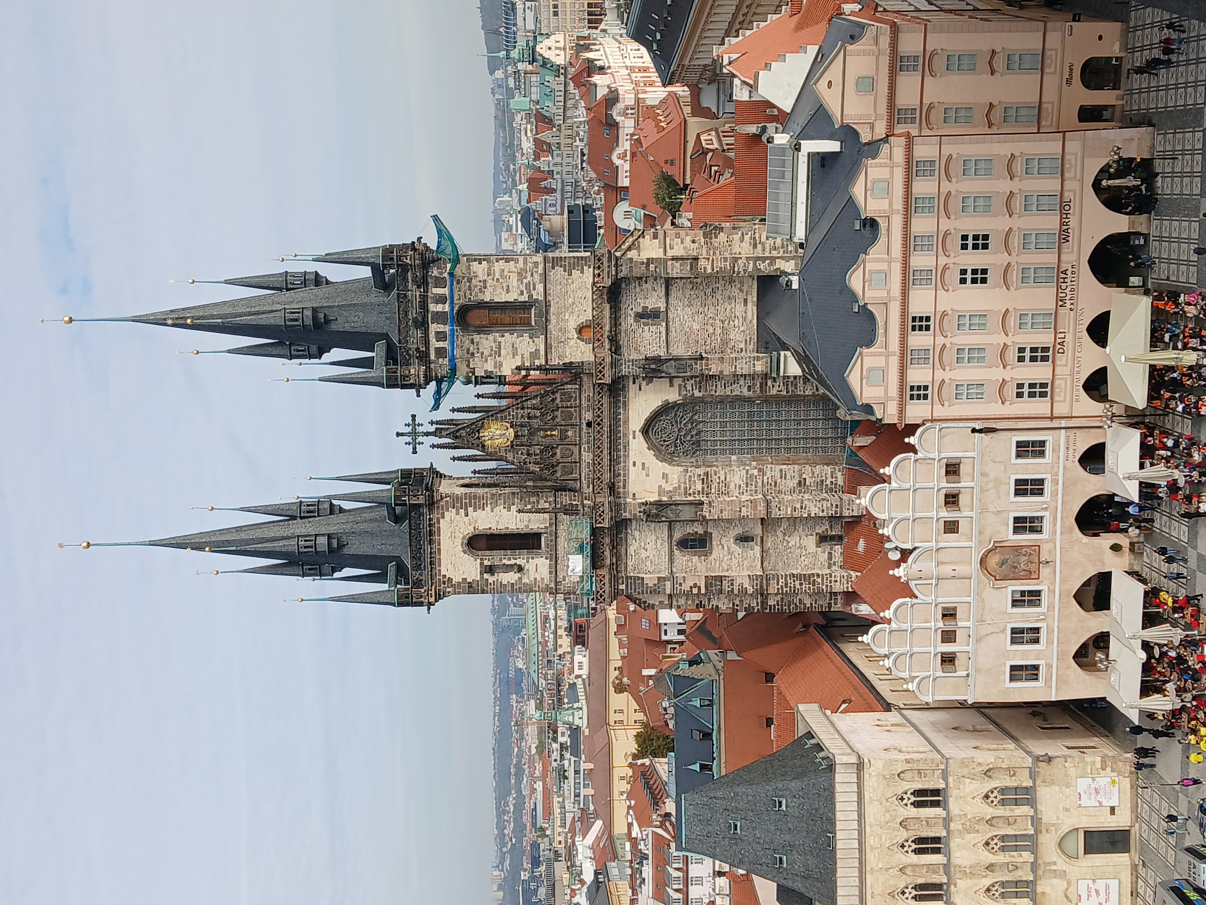 Our Lady Before Tyn Church seen from the top of the Old Town Hall Tower Our Lady Before Tyn Church seen from the top of the Old Town Hall Tower
