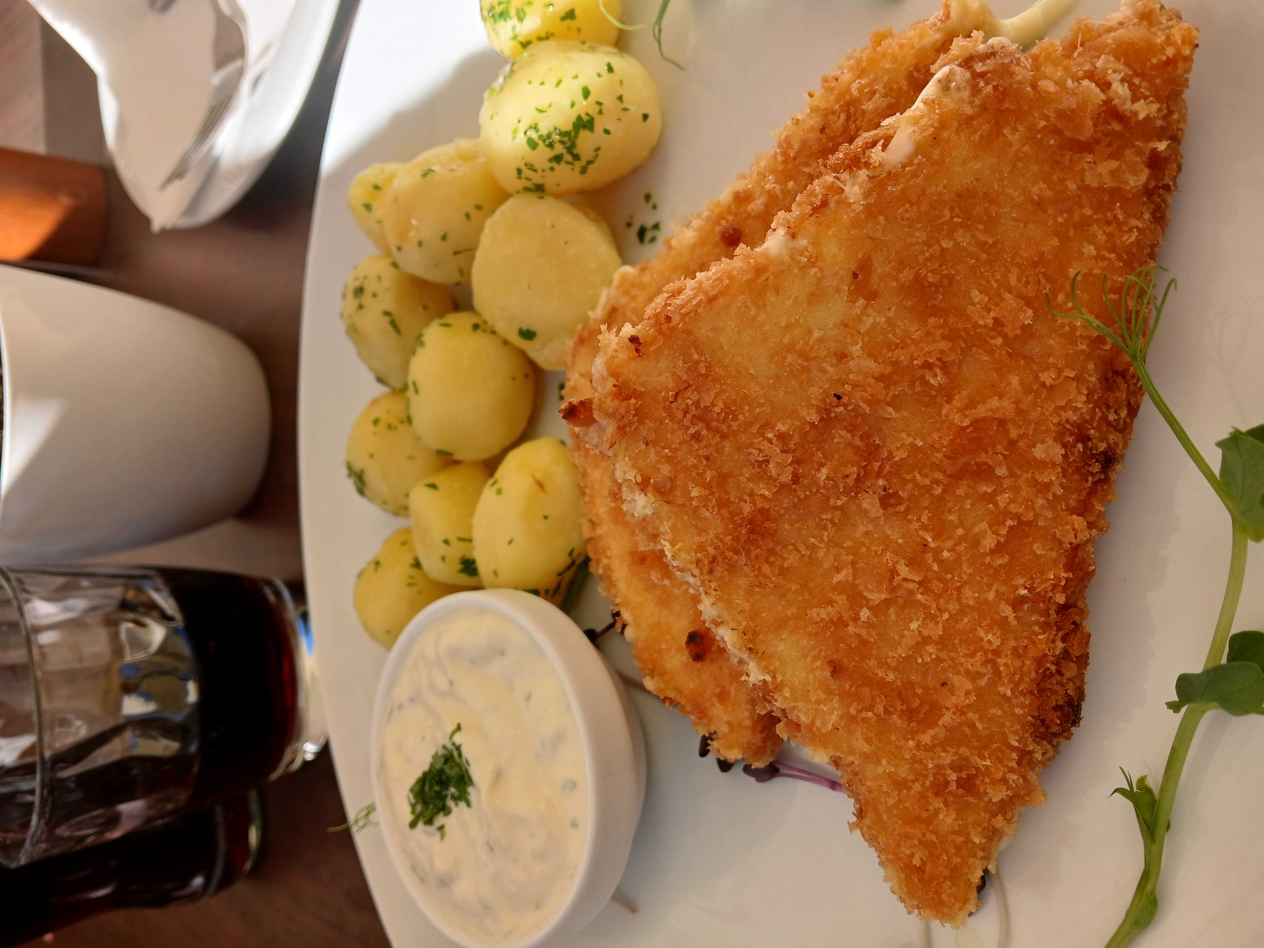 Fried cheese and potatoes Fried cheese and potatoes