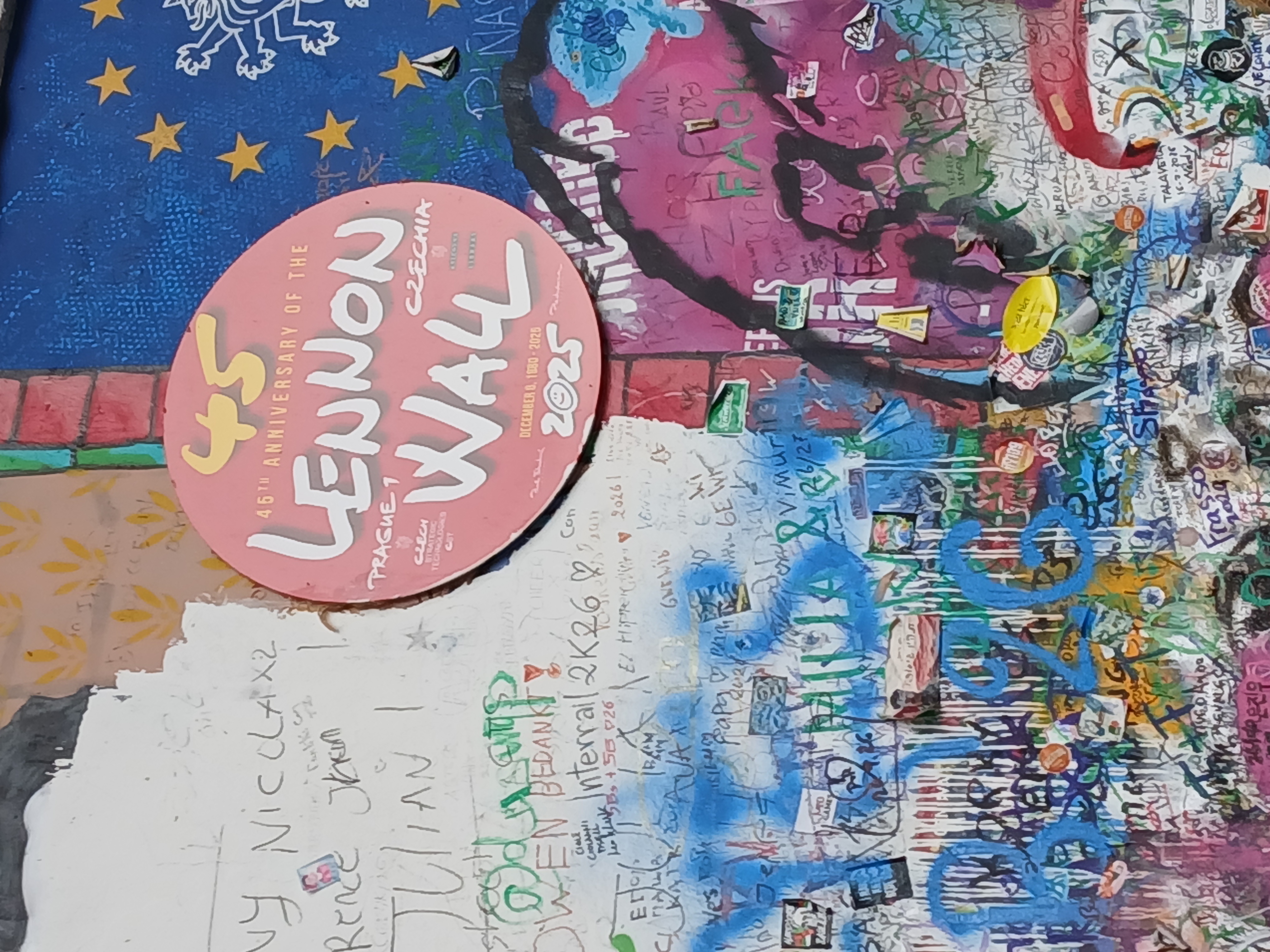 Lennon Wall, Prague Lennon Wall, Prague