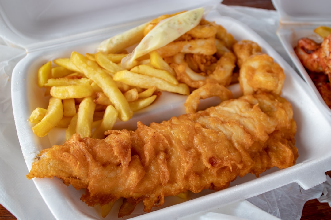 Takeaway fish and chips