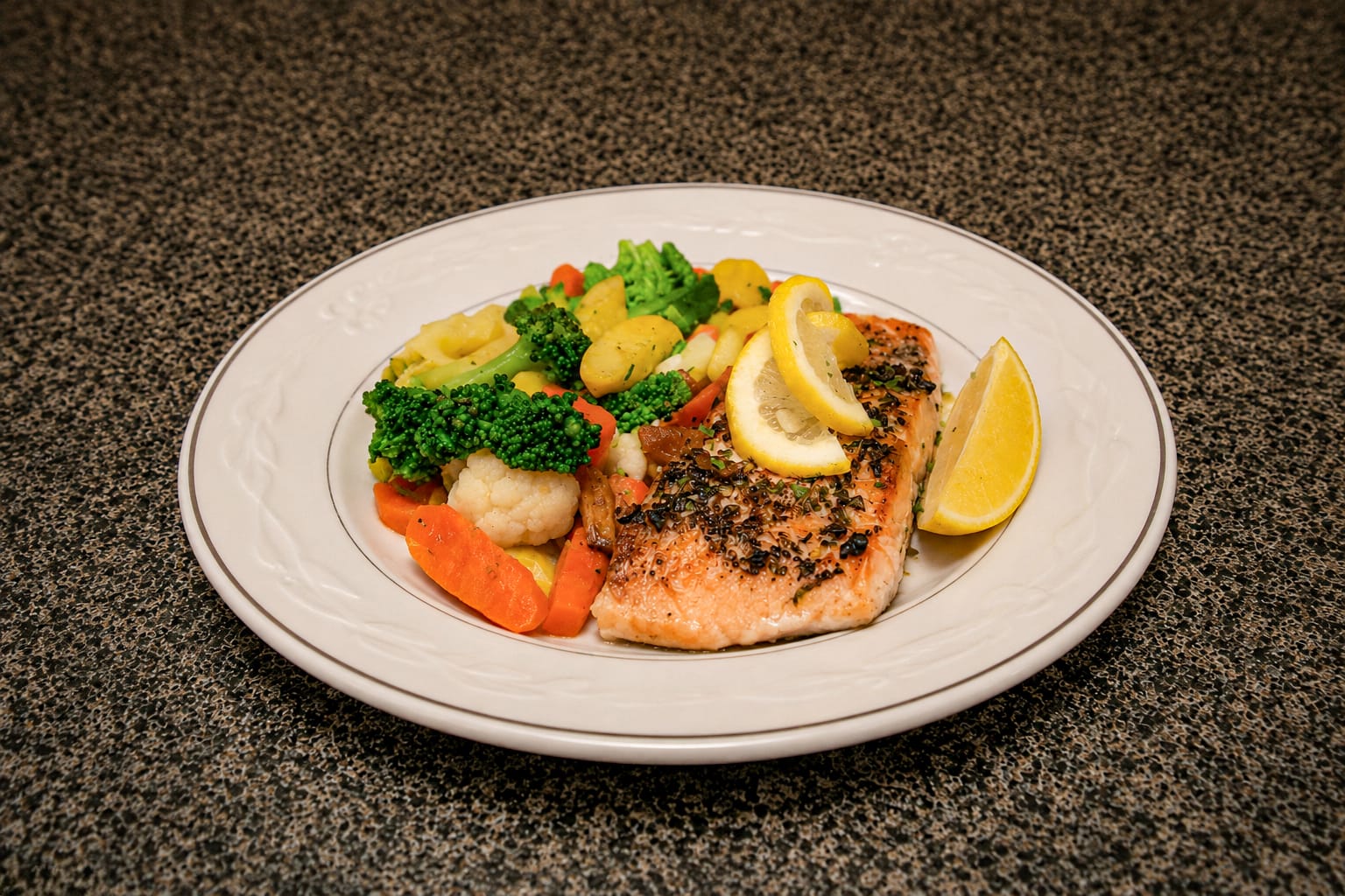 Baked Salmon with Vegetables