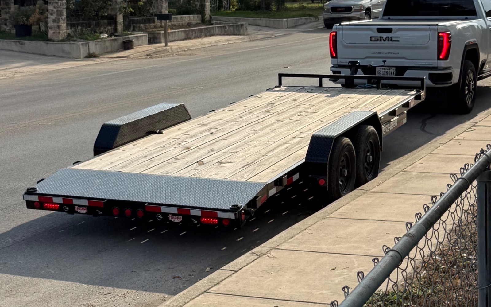 7ft x 20ft Car Hauler with Wooden Deck rental in San Antonio, TX