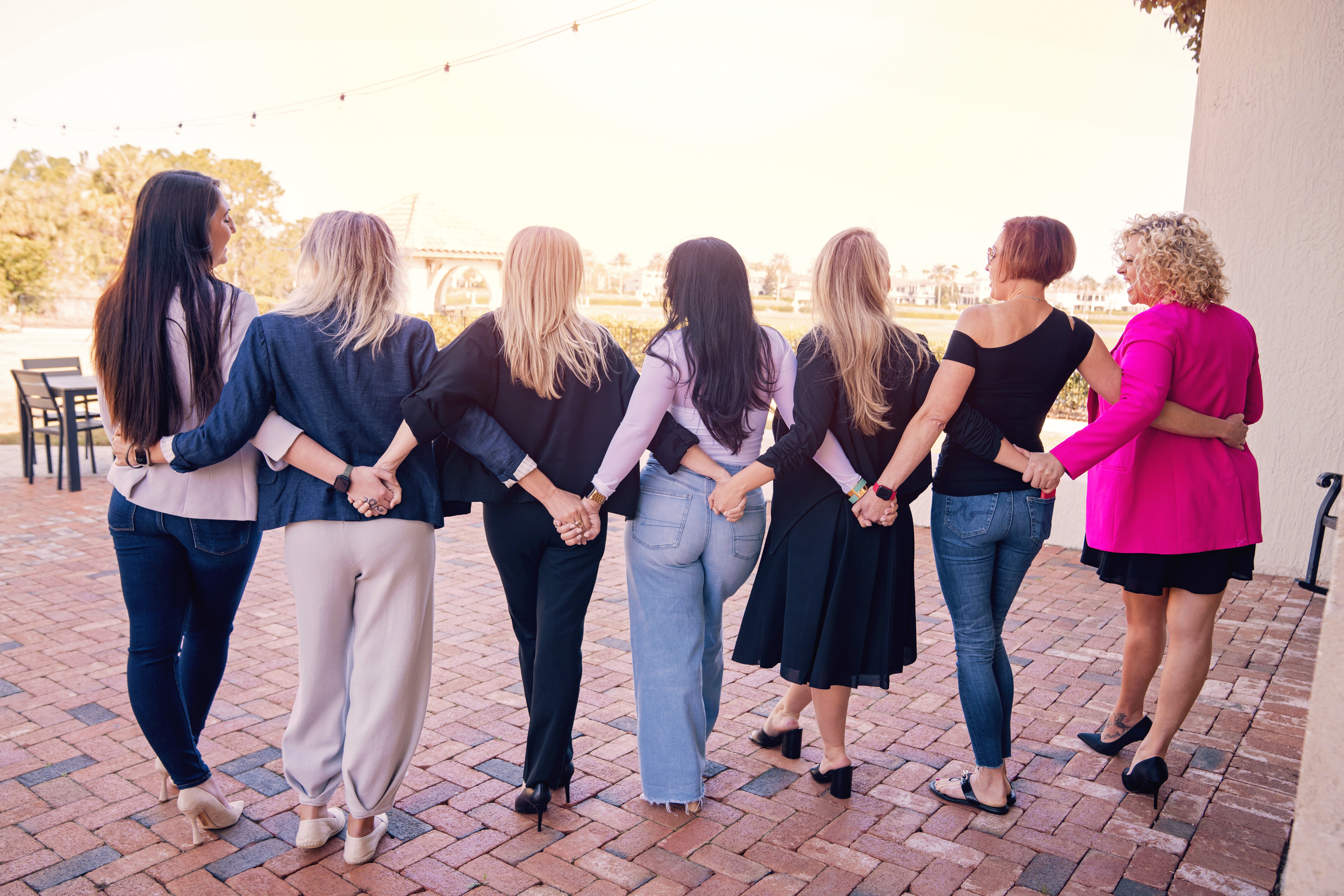 Women Who Sell group walking