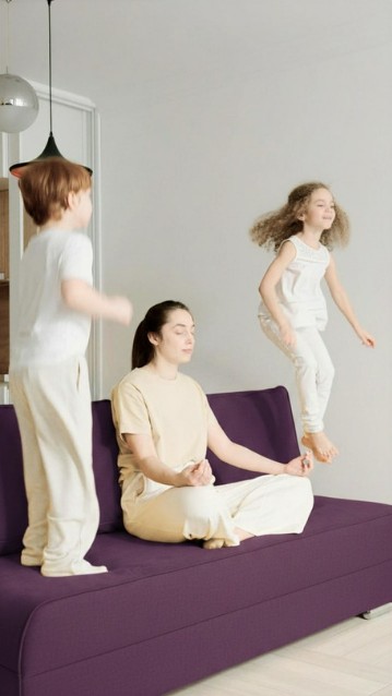 Famille avec enfant TDAH au quotidien