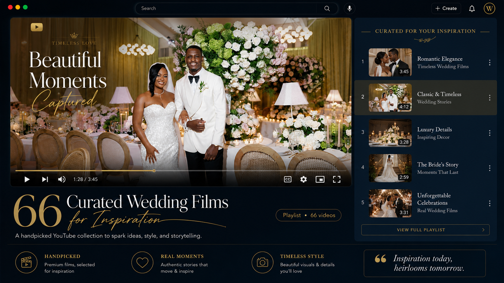 66 Curated Wedding Films for Inspiration