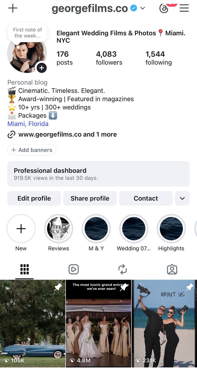 George Films Co Instagram