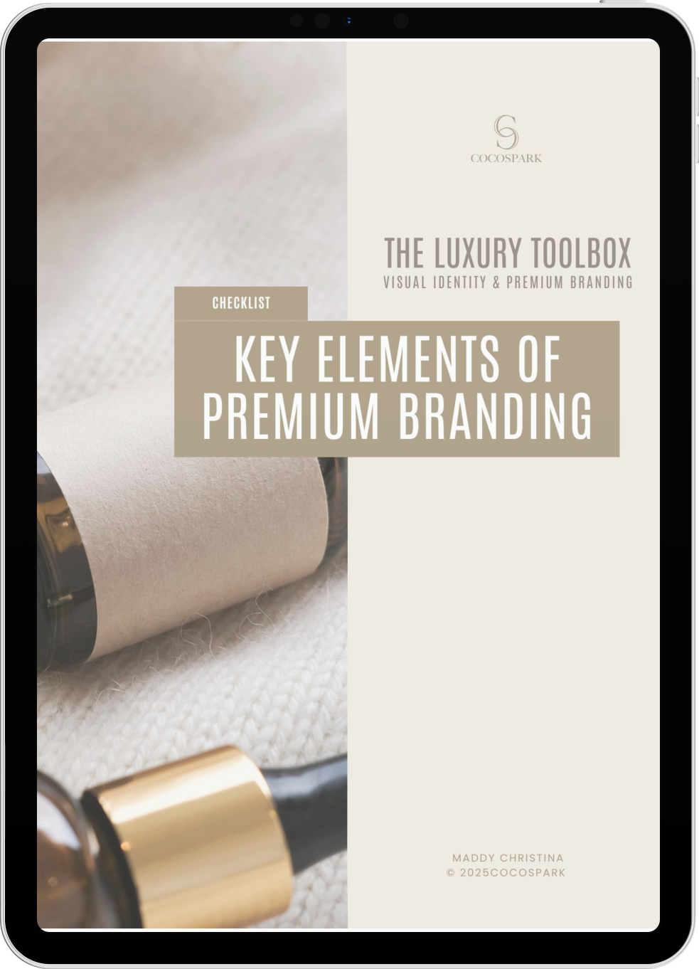 Toolbox template on iPad