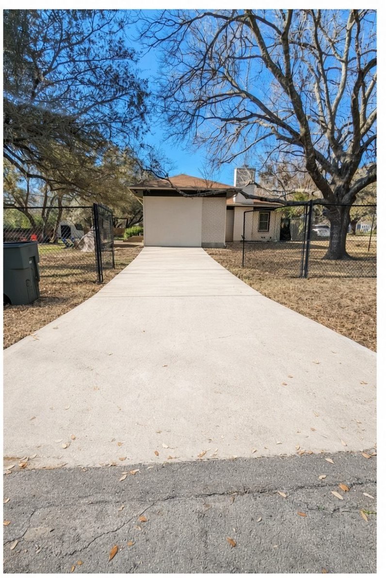 Driveway after wash