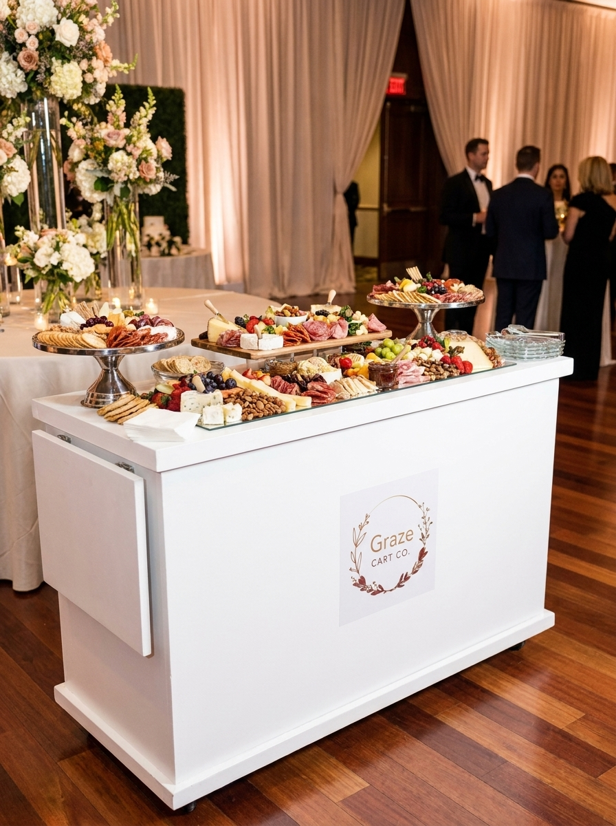 The Graze Cart styled for an event