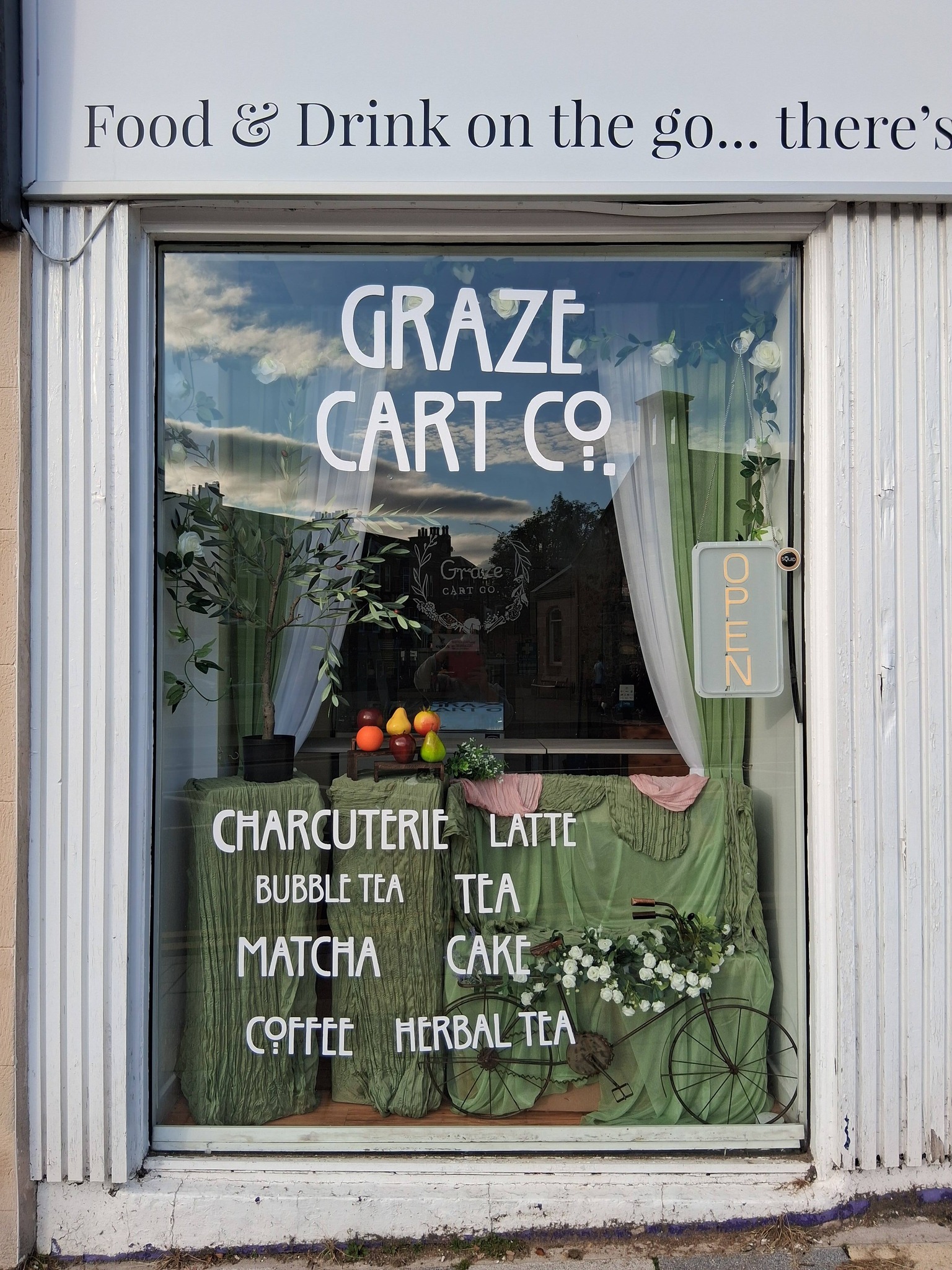 Inside the Graze Cart Co coffee shop in Kilmacolm