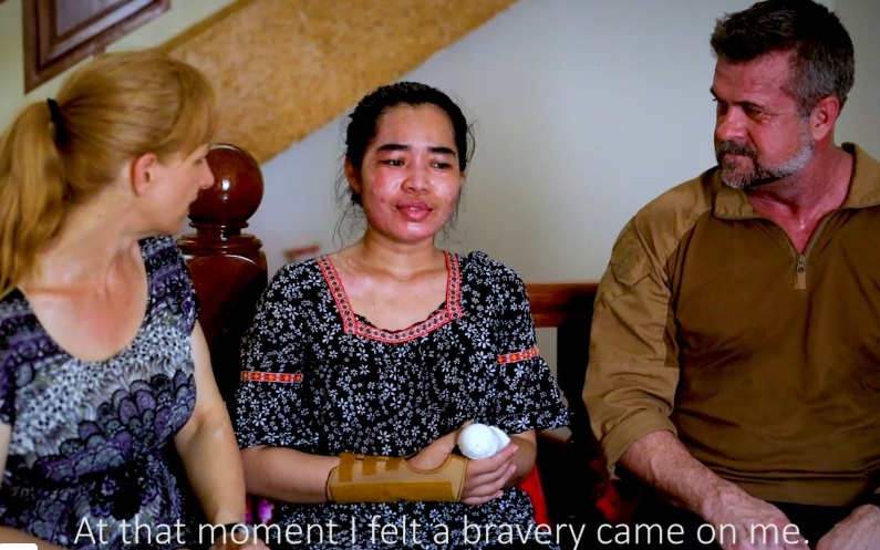 Nora shares her story with Holly and Victor Nora shares her story with Holly and Victor
