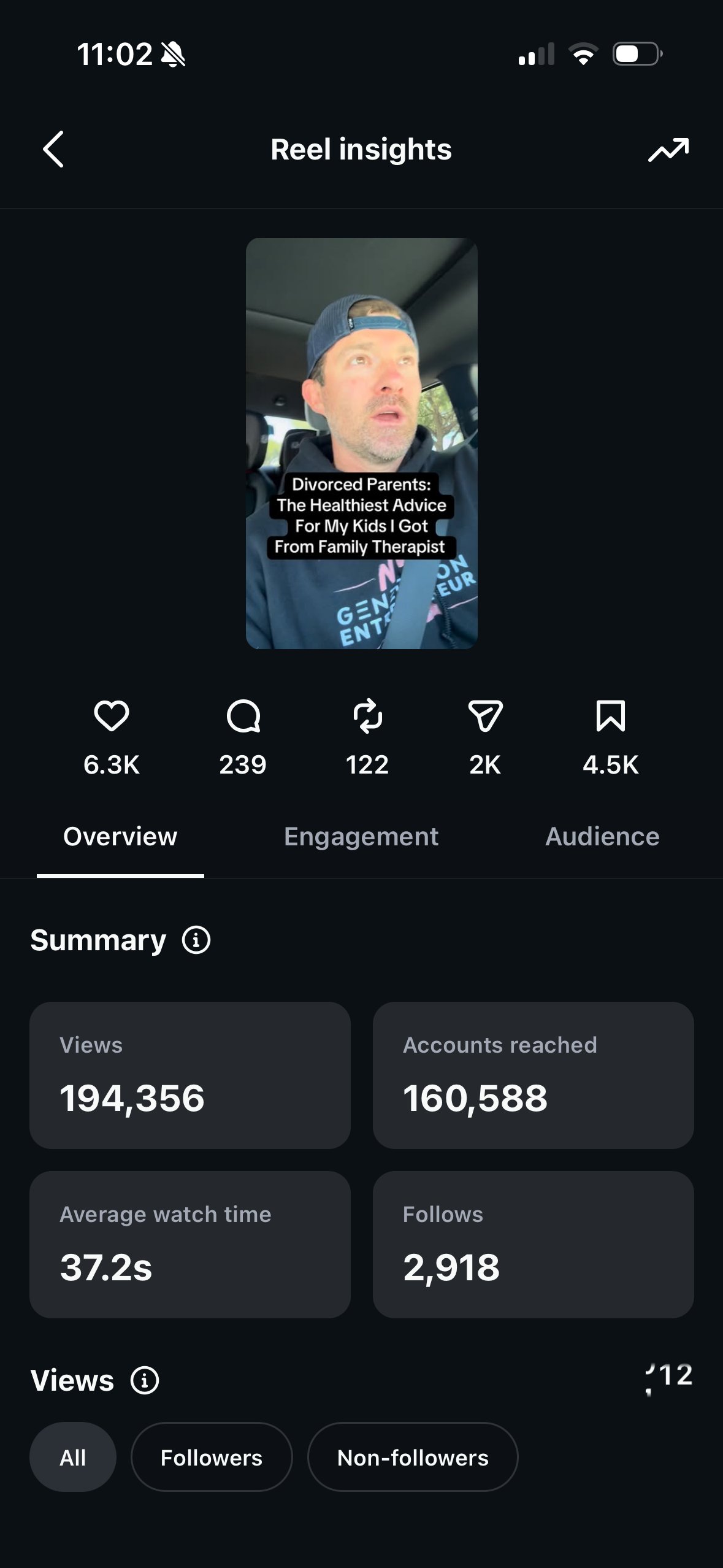 TikTok video analysis &mdash; 643K views, 19,123 new followers