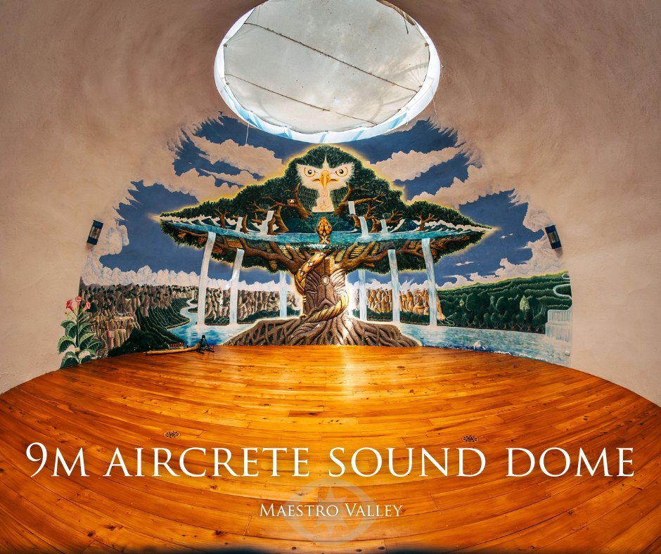 The 9m air-crete sound dome