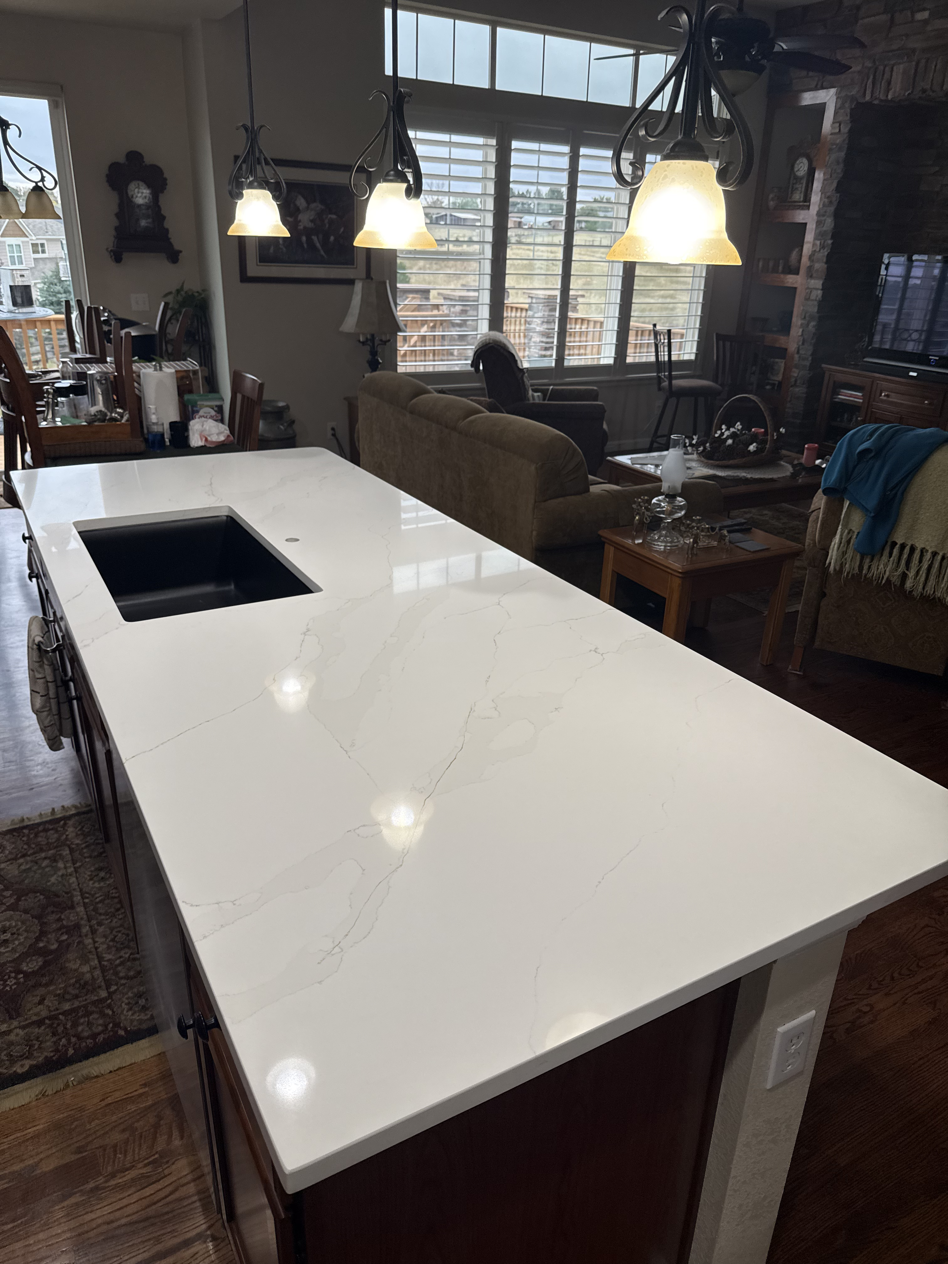 Quartz countertop installation Aurora