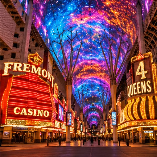 Fremont Street in downtown Las Vegas